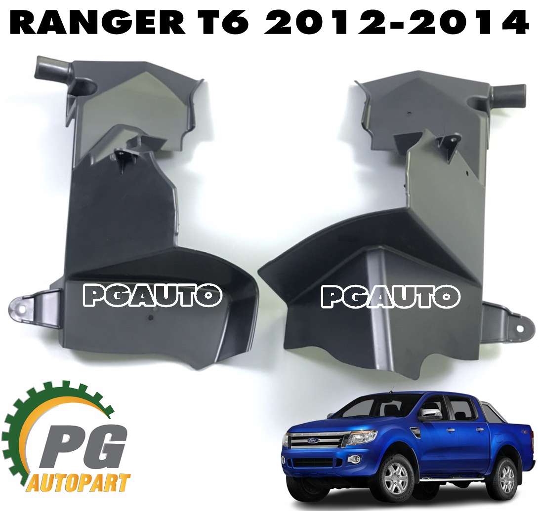 พลาสติกดักลมข้างหม้อน้ำ LH-RH FORD RANGER T6 ปี 2012-2014 (1 ชุด = 2 ชิ้น) แท้ / รูปจริง