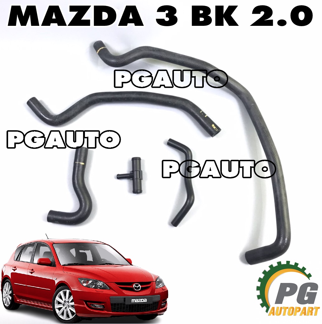 ชุดท่อยางฮีตเตอร์ MAZDA 3 BK 2.0 L ปี 2004-2010 (1 ชุด = 5 ชิ้น) เทียบ / รูปจริง
