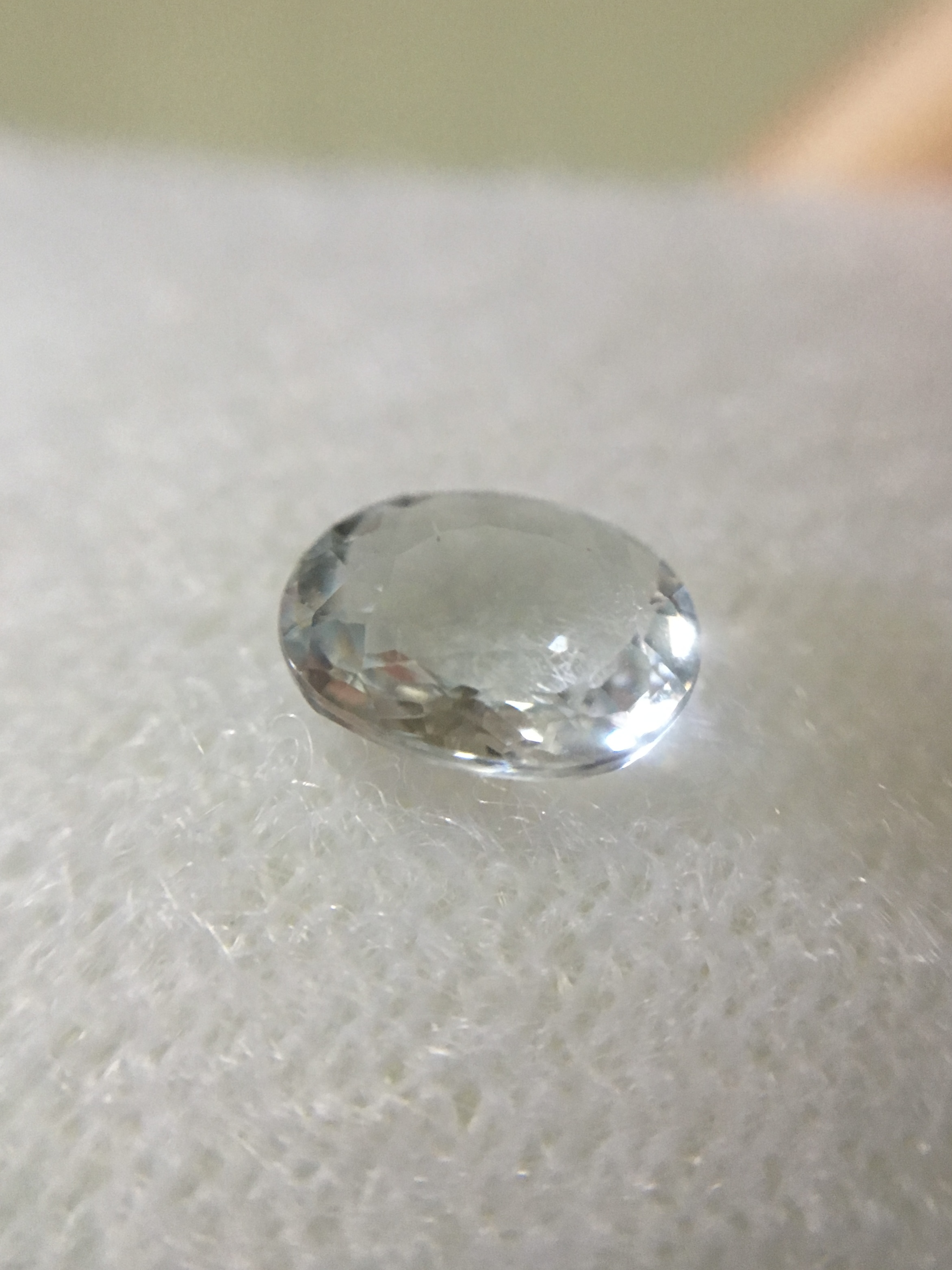 AQUAMARINE อความารีน แท้0.63 กะรัต พลอยดิบ เนื้อดี ไฟดี สีสวย