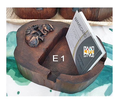 Wood Ashtray and box ถาด / กล่อง / ที่เขี่ยบุหรี่ ไม้ธรรมชาติ ลายช้าง *สุ่มลาย-คละรูปทรง