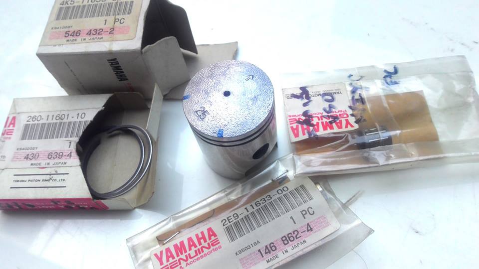 ลูกสูบแหวน ยามาฮ่า V50,YF1 40 mm สลัก 10 mm 4K5-2E9