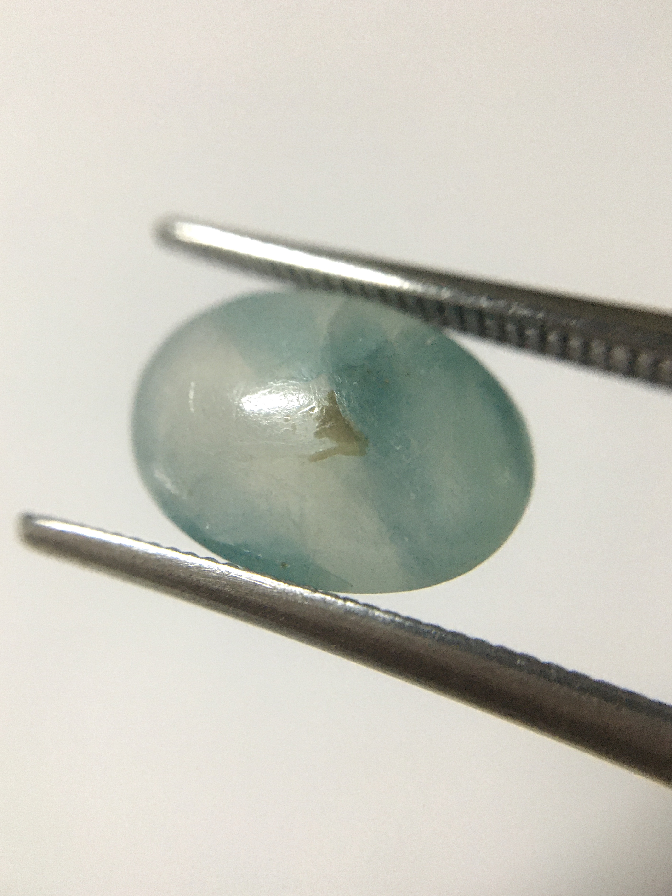 GRANDIDIERITE พลอยแท้ 2.68 กะรัต ทรงไข่ พลอยหายาก สีเขียวอมน้ำเงิน สวยแปลก น่าสะสม