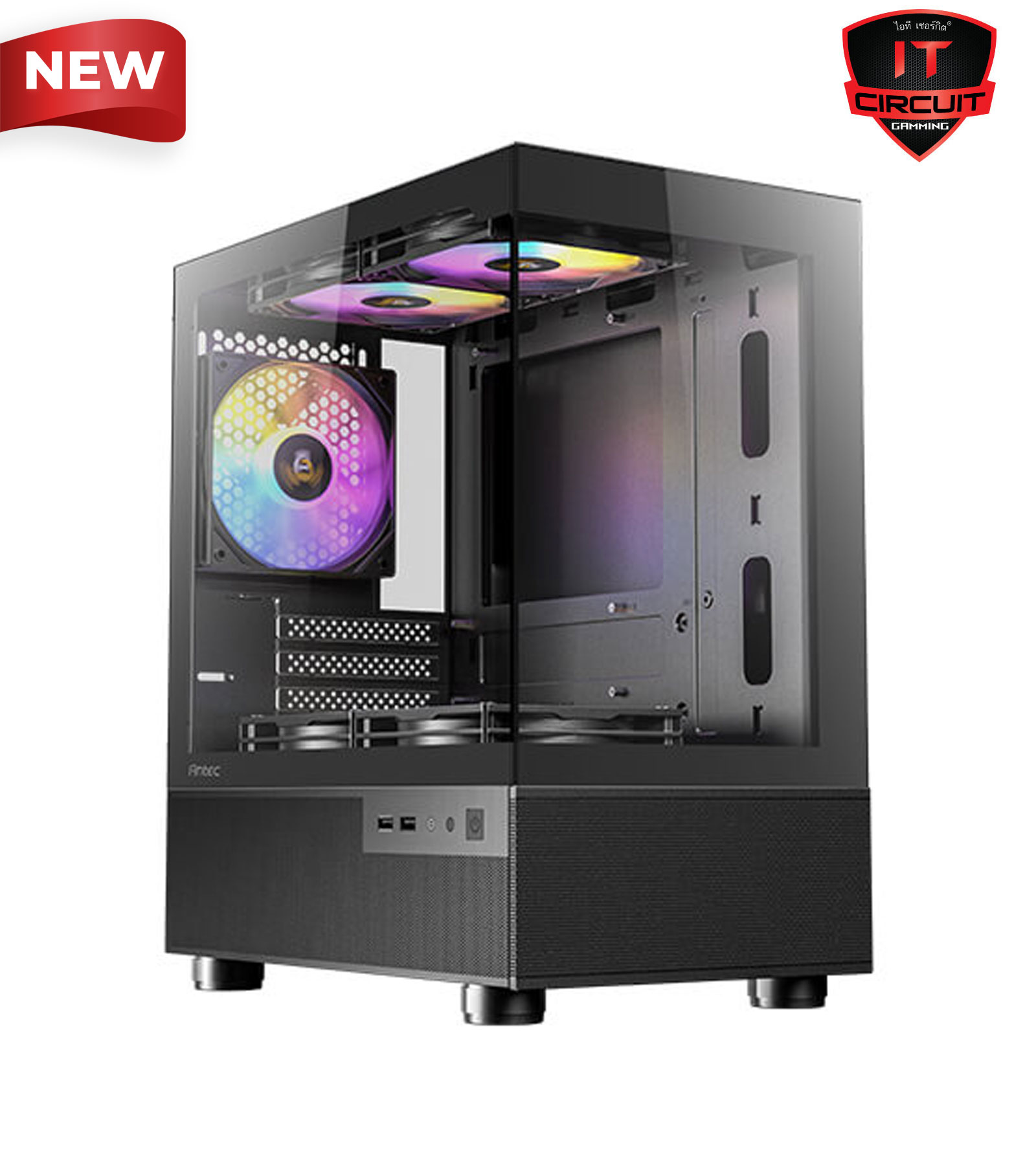 CASE (เคส) (NP) ANTEC CX200M RGB ELITE BLACK (mATX)