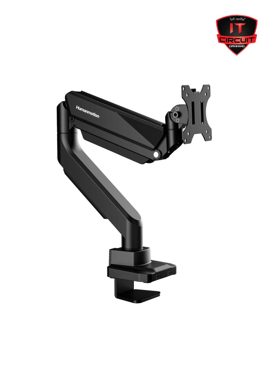 MONITOR ARM (ขายึดจอคอม) HUMANMOTION T9-1 (HM-ARM-T91B) BLACK SN091025A450Z
