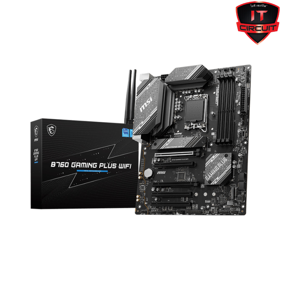 MAINBOARD (เมนบอร์ด) MSI B760 GAMING PLUS WIFI (DDR5) (SOCKET LGA 1700) (ATX) SN24925T110H