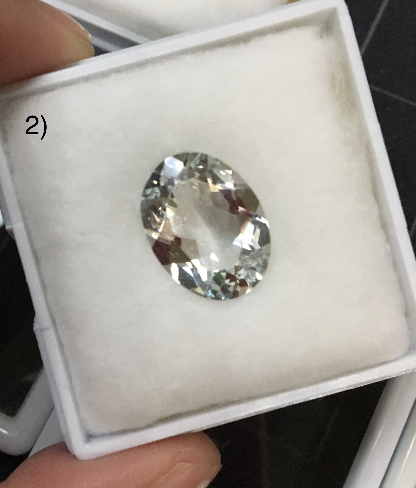 (390 บาททุกกล่อง)White Topaz แท้ พลอยสวยใสกิ๊ง ไฟดีเลิศ ไม่พอใจยินดีคืนเงิน