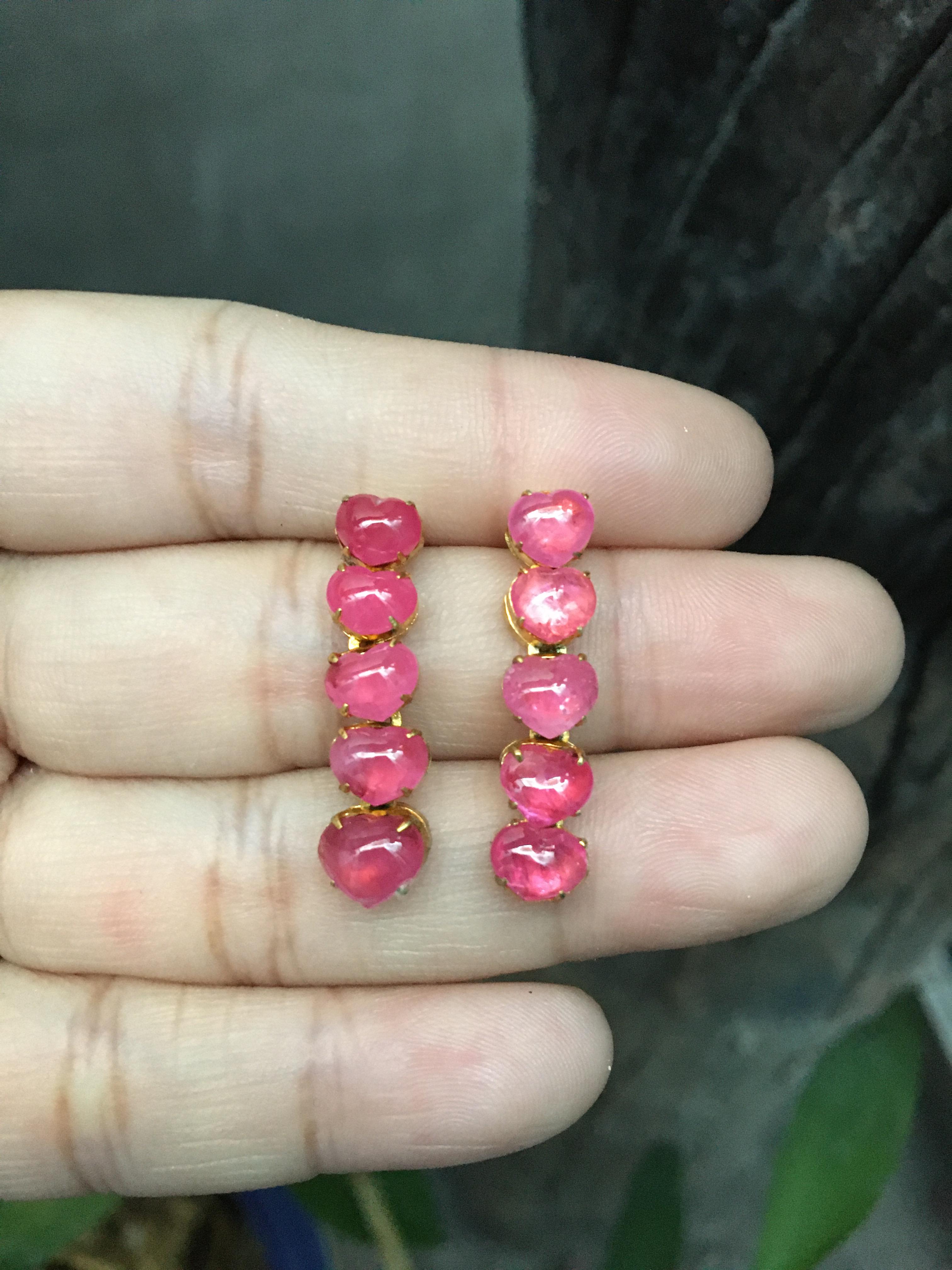 (ราคาพิเศษม๊าก)ทับทิมแท้ รูปหัวใจ สีหวานเว่อร์ ขนาดกำลังดี ยกเซต 10 เม็ด สุดคุ้ม ไม่พอใจยินดีคืนเงิน