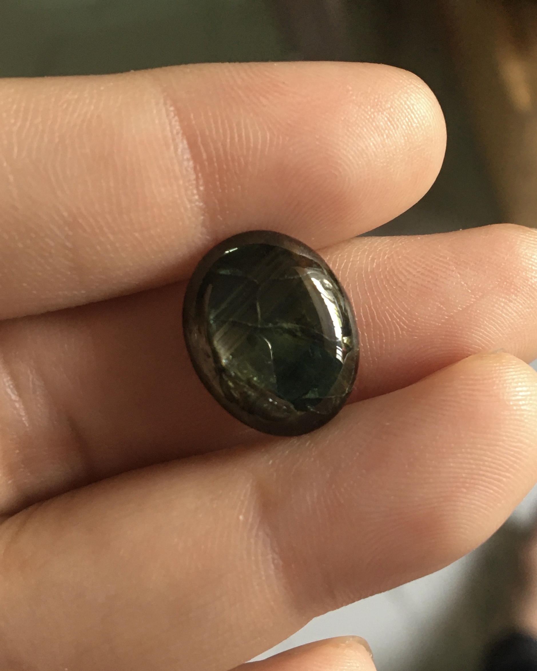 (ลดพิเศษ ทุกเทศกาล) แบล็คสตาร์ แท้ 10 กะรัต สีอมเขียวเนื้อสว่างใส สวยแปลก น่าสะสมมากๆค่ะ ไม่พอใจยินดีคืนเงิน