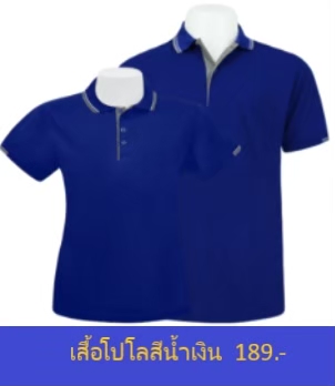 เสื้อโปโลสีน้ำเงิน