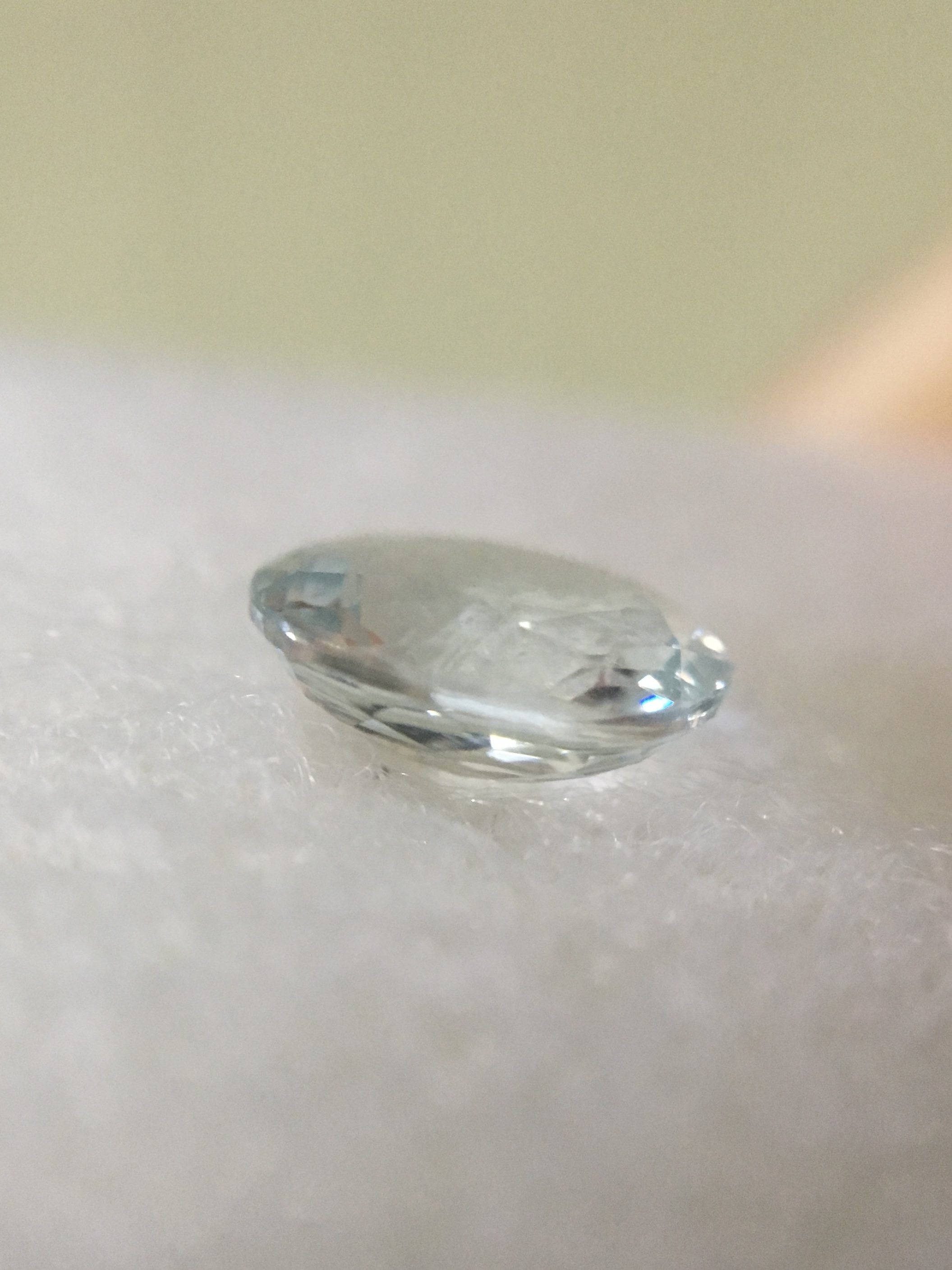 AQUAMARINE อความารีน แท้0.63 กะรัต พลอยดิบ เนื้อดี ไฟดี สีสวย
