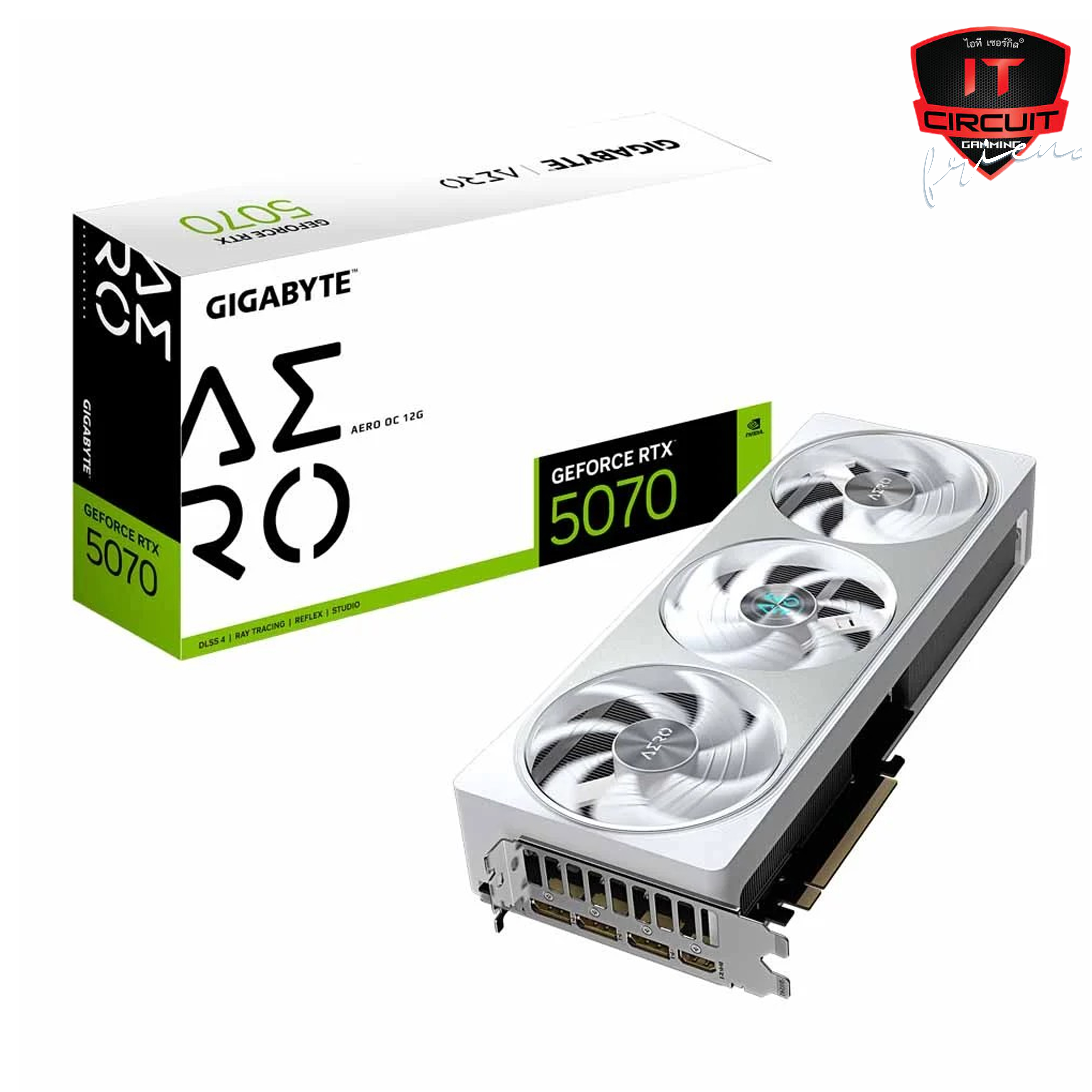 VGA(การ์ดจอ) GIGABYTE GEFORCE RTX 5070 AERO OC - 12GB GDDR7