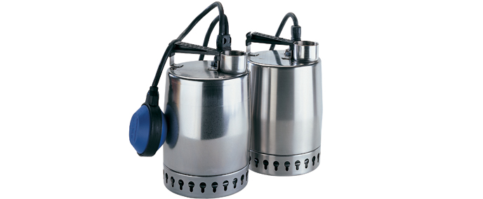 Grundfos : Unilift KP ปั๊มจุ่มสูบน้ำท่วม (drainage) - น้ำทิ้งจากบ้านและสำนักงาน (ไม่มีน้ำโสโครก)