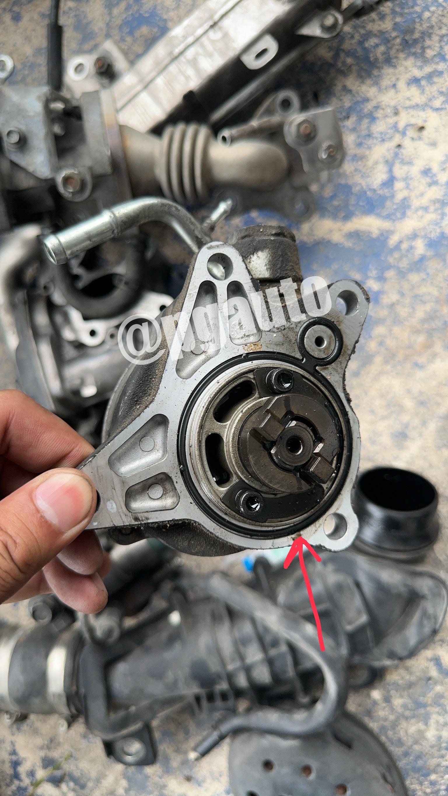โอริงหลังปั๊มลม (โอริงปั๊มสูญญากาศ) MAZDA CX-5 2.2 ดีเซล ปี 2012-2015 (1ชิ้น)/แท้ (รูปจริง)