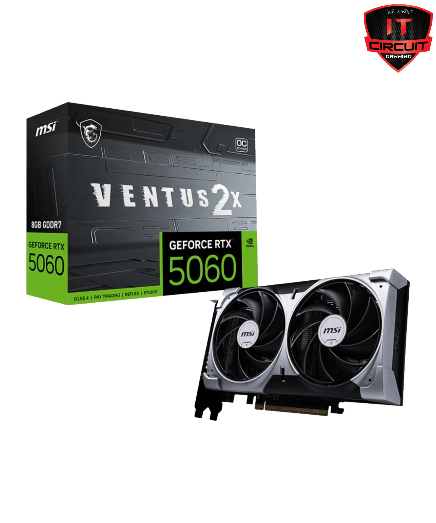 VGA (การ์ดจอ) RTX5060/8GB MSI VENTUS 2X (OC/D7)