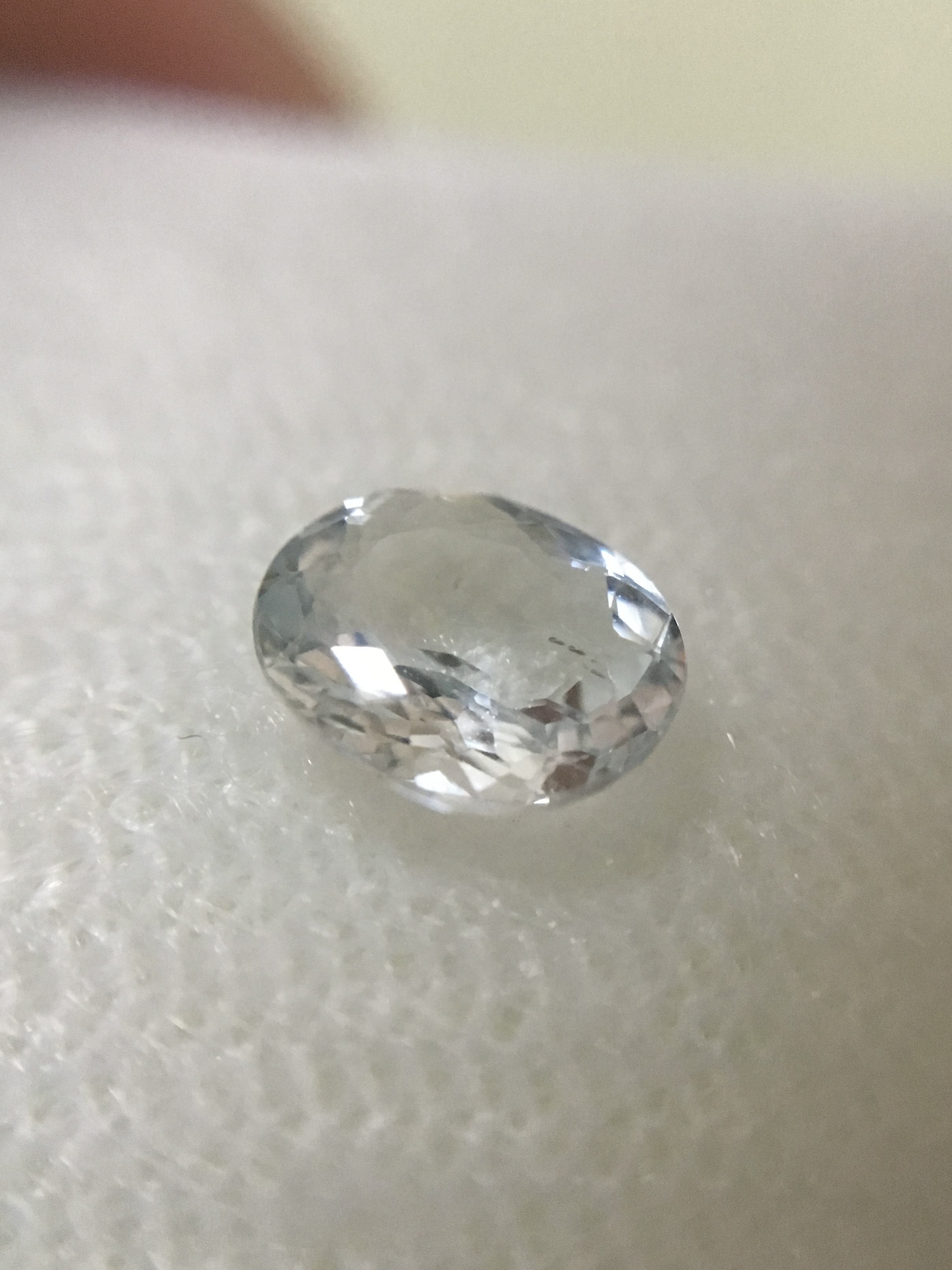 AQUAMARINE อความารีน แท้0.63 กะรัต พลอยดิบ เนื้อดี ไฟดี สีสวย