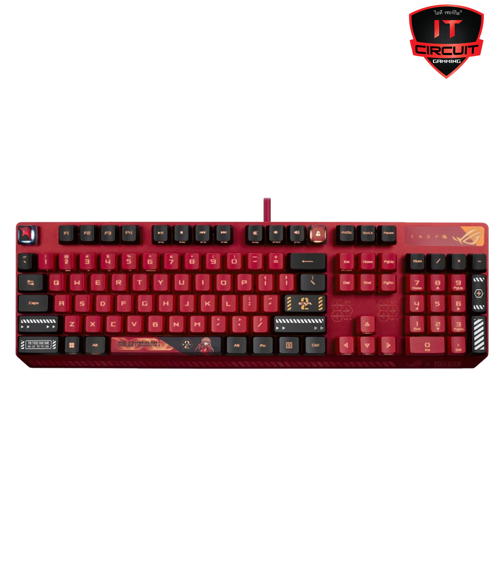 KEYBOARD (คีย์บอร์ด) ASUS ROG STRIX SCOPE RX EVA-02 EDITION (ROG RX RED OPTICAL SWITCH - AURA SYNC RGB - EN/TH)