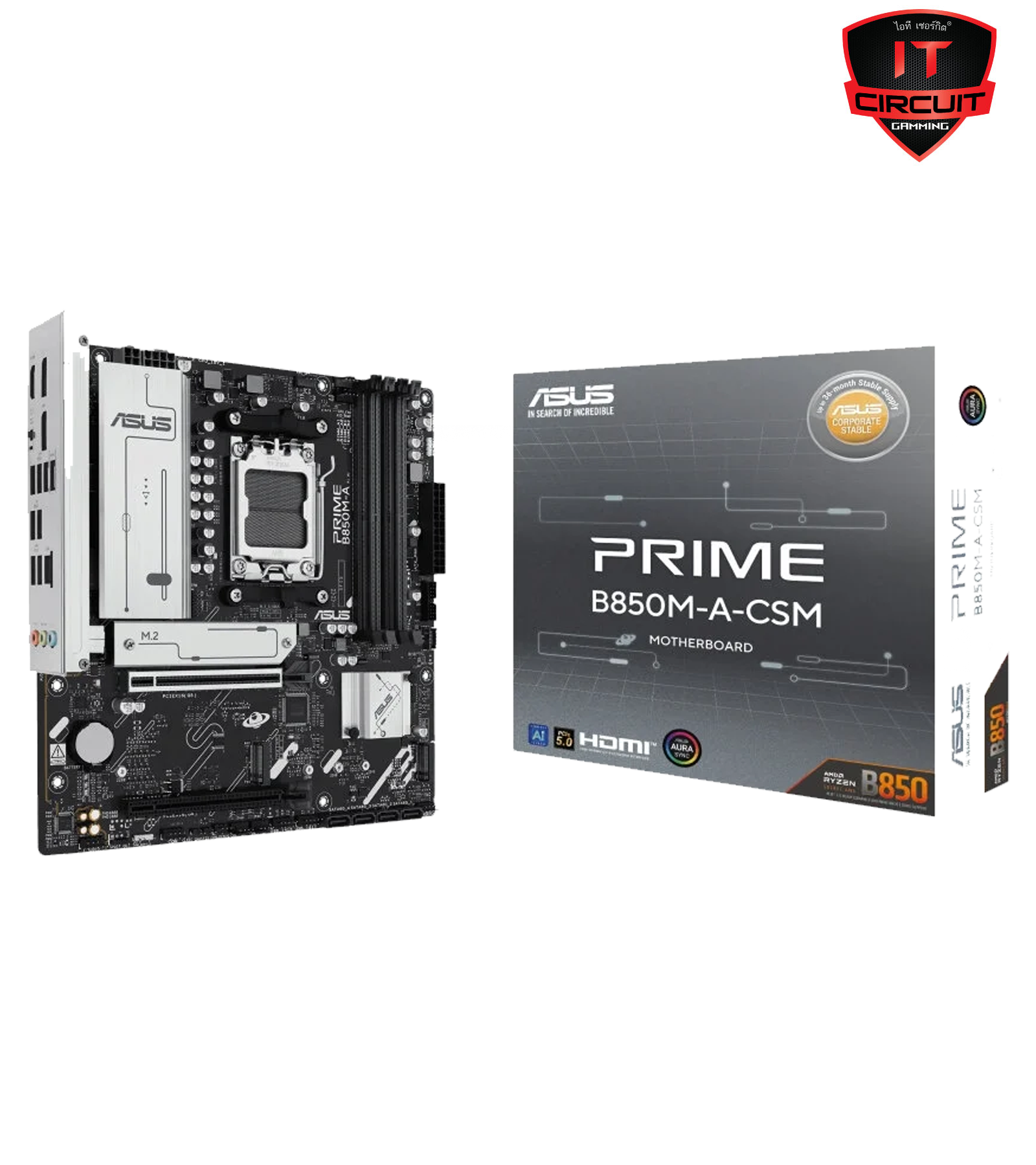 MAINBOARD (เมนบอร์ด) (AM5) ASUS PRIME B850M-A CSM