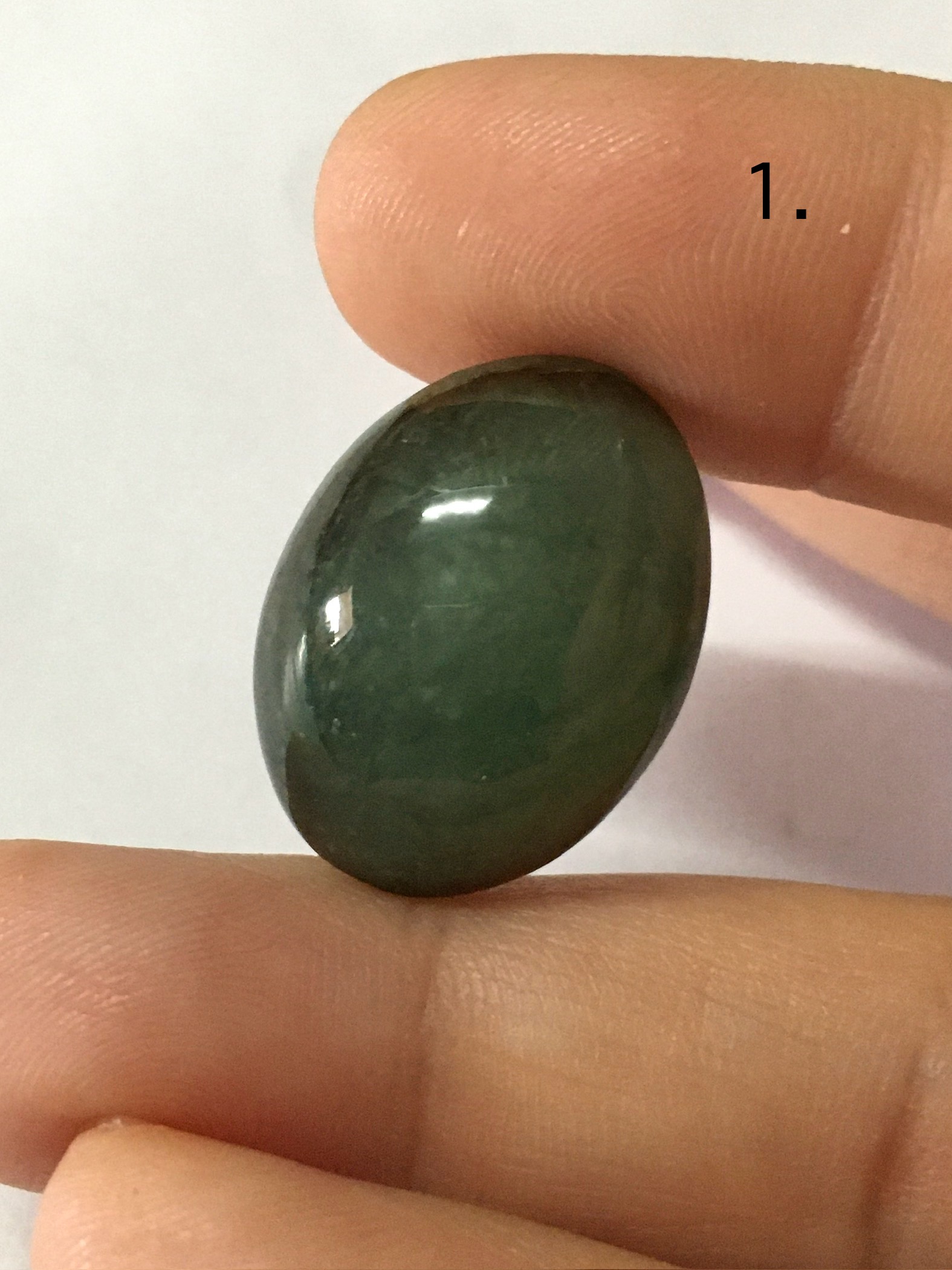 (Big size) JADE หยกแท้ 30 กะรัต และ 36 กะรัต ไซส์ใหญ่เนื้อเนียนสวย มีตำหนิตามภาพค่ะ