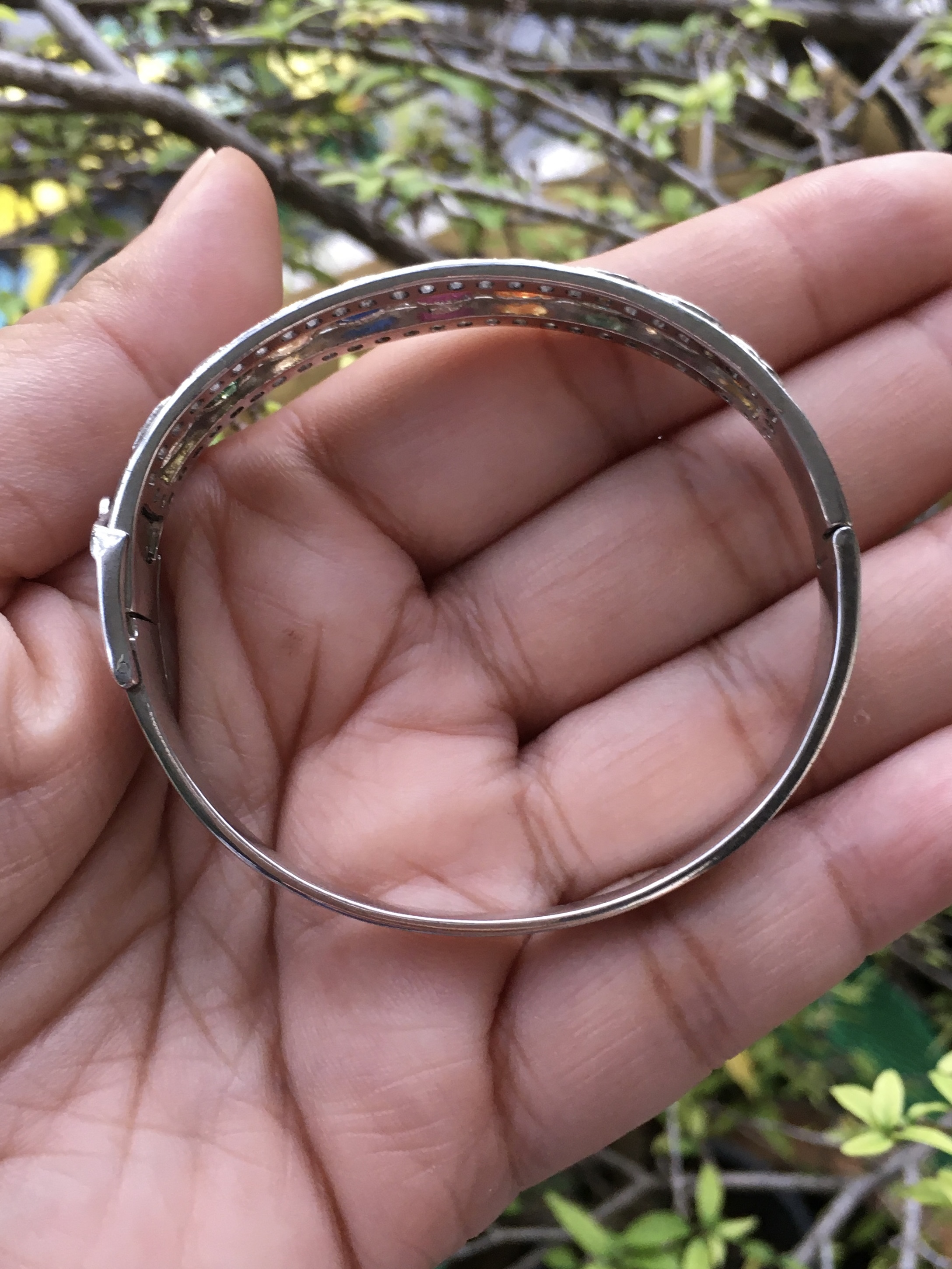 (มาใหม่) กำไลพลอยแท้ 9 เม็ด ทับทิม ไพลิน บุษราคัม เขียวส่อง รวม 7 กะรัต งานสวย สำหรับสาวไซส์เล็กค่ะ