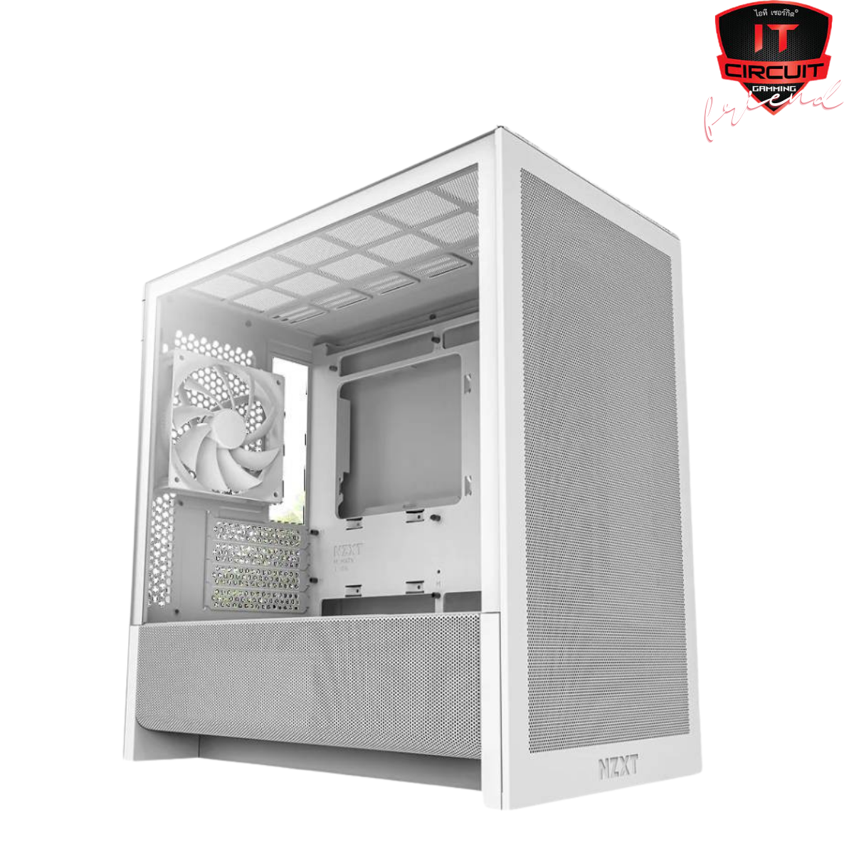 CASE (เคส) NZXT H3 FLOW (2025) - WHITE MICRO-ATX