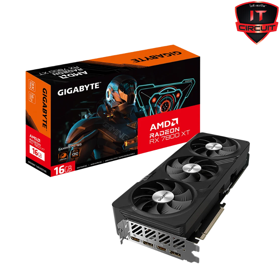 VGA(การ์ดจอ) GIGABYTE RADEON RX 7800XT GAMING OC - 16GB GDDR6