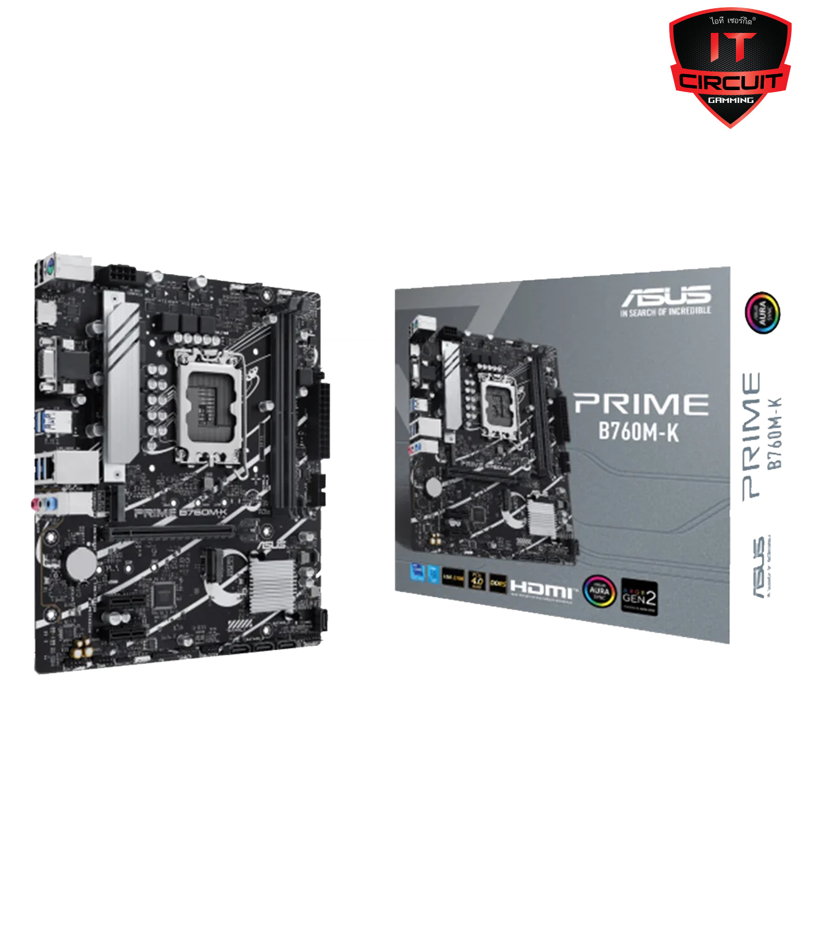 MAINBOARD (เมนบอร์ด) ASUS PRIME B760M-K (DDR5) (SOCKET LGA 1700) (MICRO-ATX)