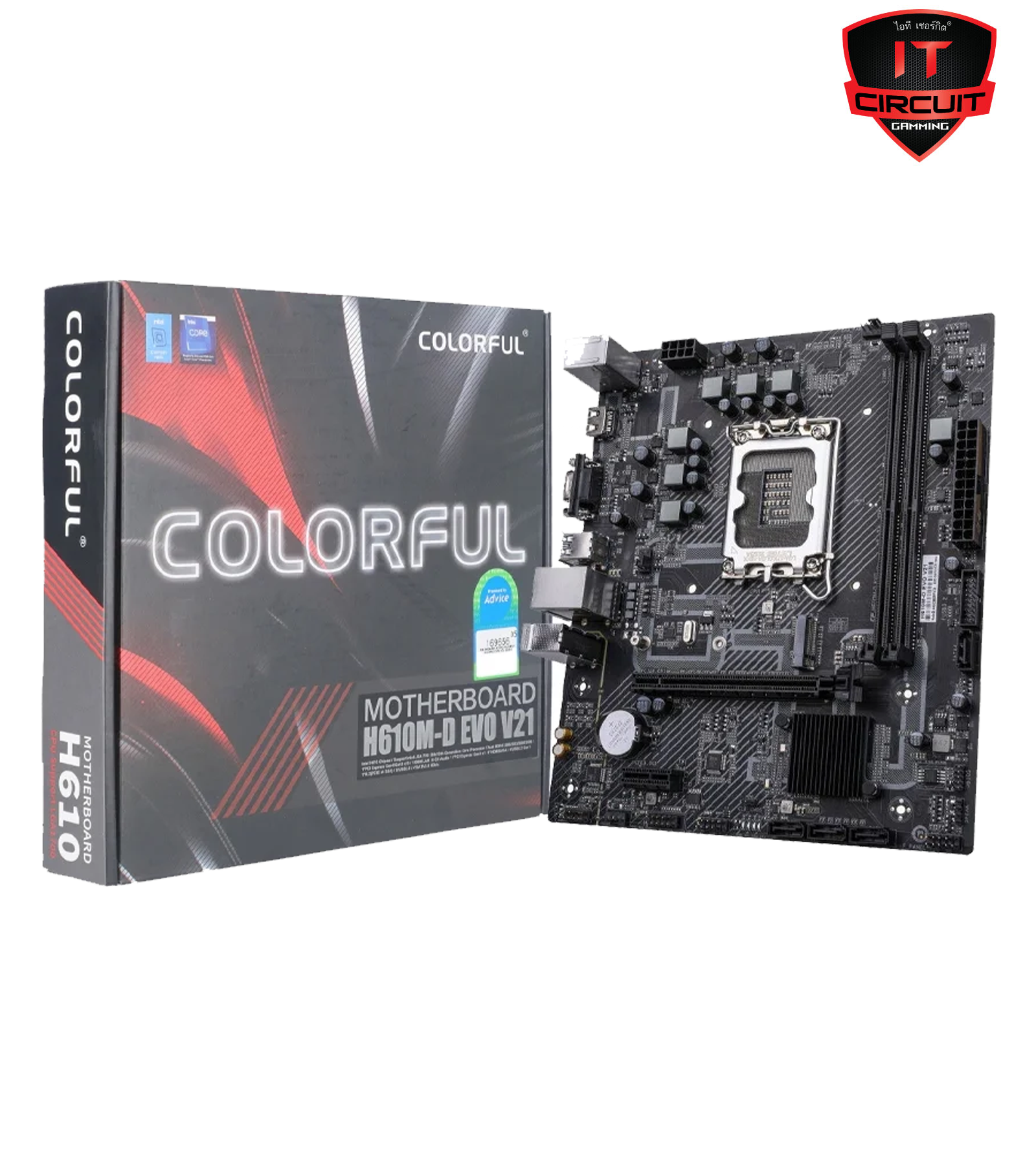 MAINBOARD (เมนบอร์ด) COLORFUL H610M-D EVO V21 DDR4
