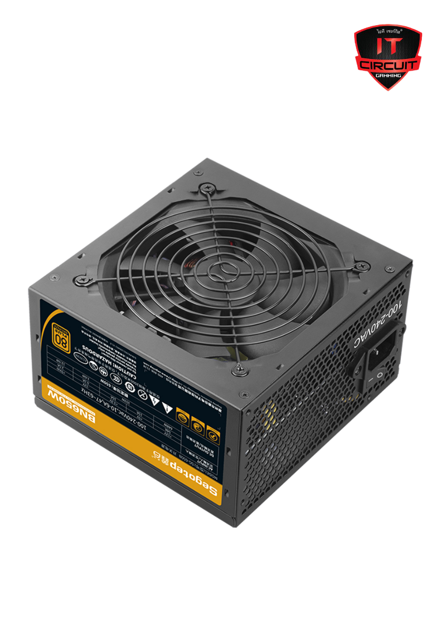 POWER SUPPLY (อุปกรณ์จ่ายไฟ) (80+ BRONZE) 650W SEGOTEP BN650W SN27925T60H