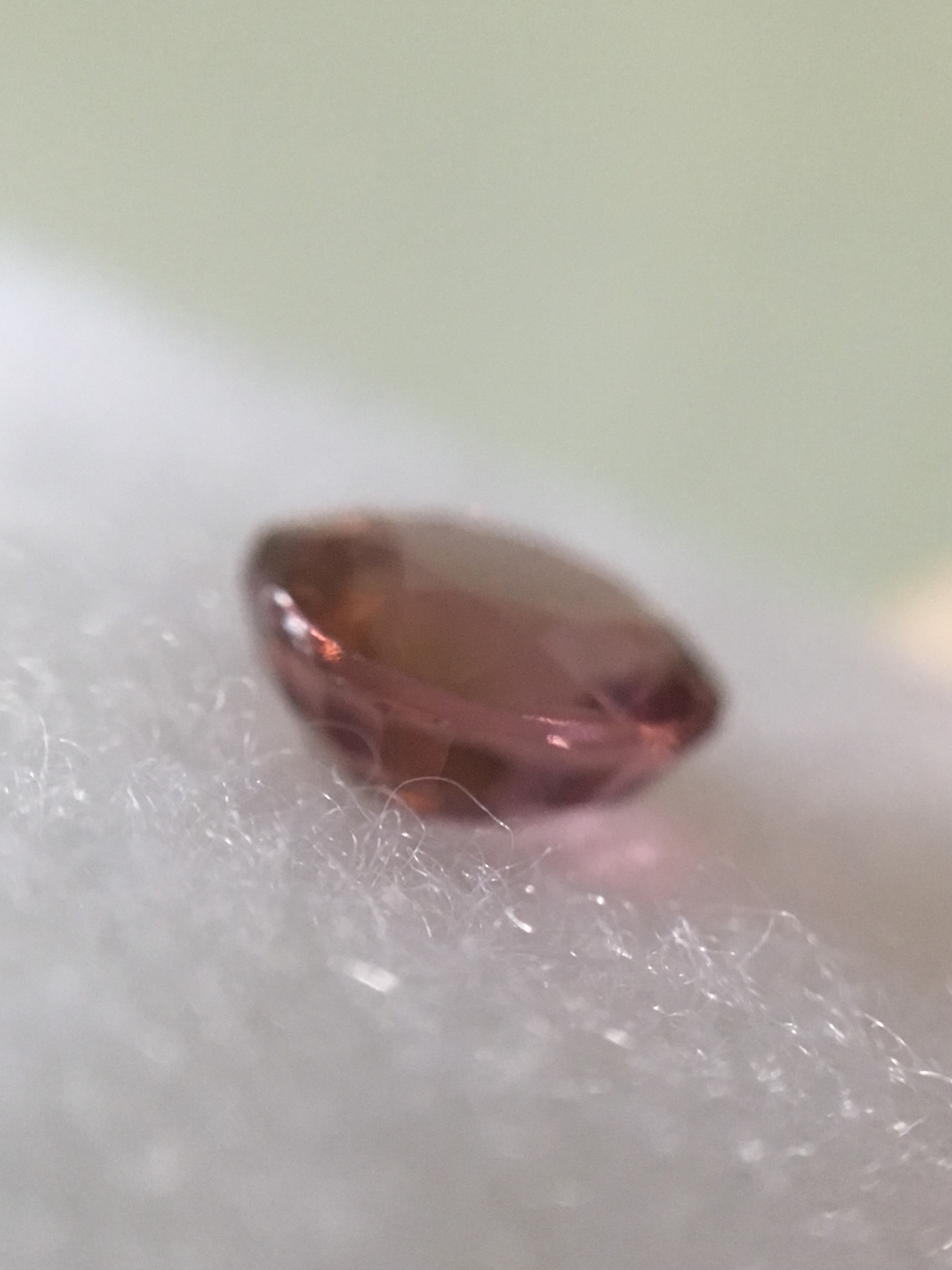 PINK TOURMALINE ทัวร์มาลีนแท้สีชมพู 0.95 กะรัต พลอยดิบ สีชมพูอมส้ม หวานน่ารักม๊าก