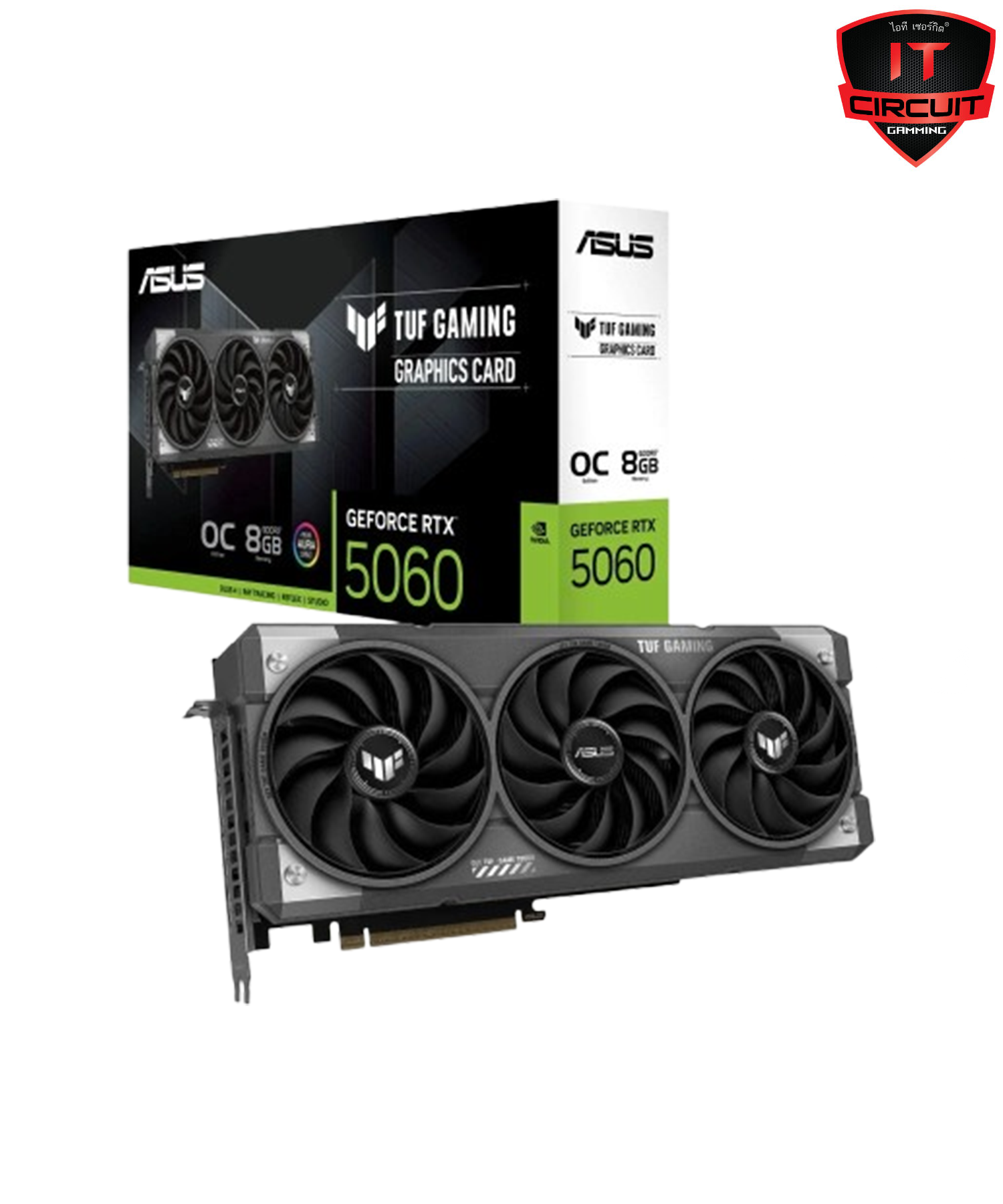 VGA (การ์ดจอ) ASUS GEFORCE RTX 5060 TUF O8G GAMING - 8GB GDDR7