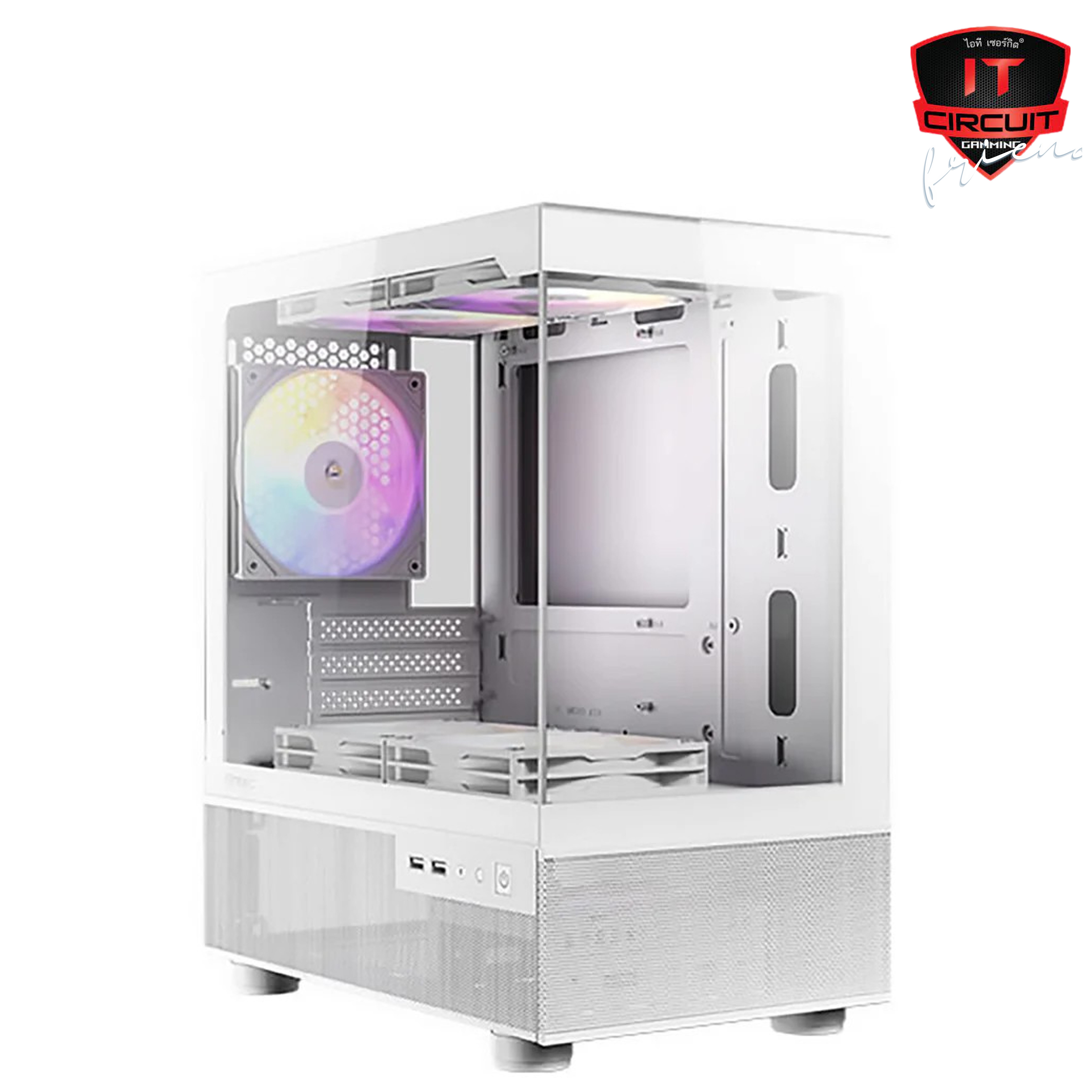 CASE (เคส) (NP) ANTEC CX200M RGB ELITE WHITE (mATX)