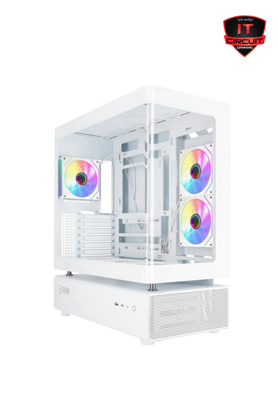 ATX CASE (เคส) (NP) COLD COOL CASE C8 WHITE FAN*6 SN181025B140Y
