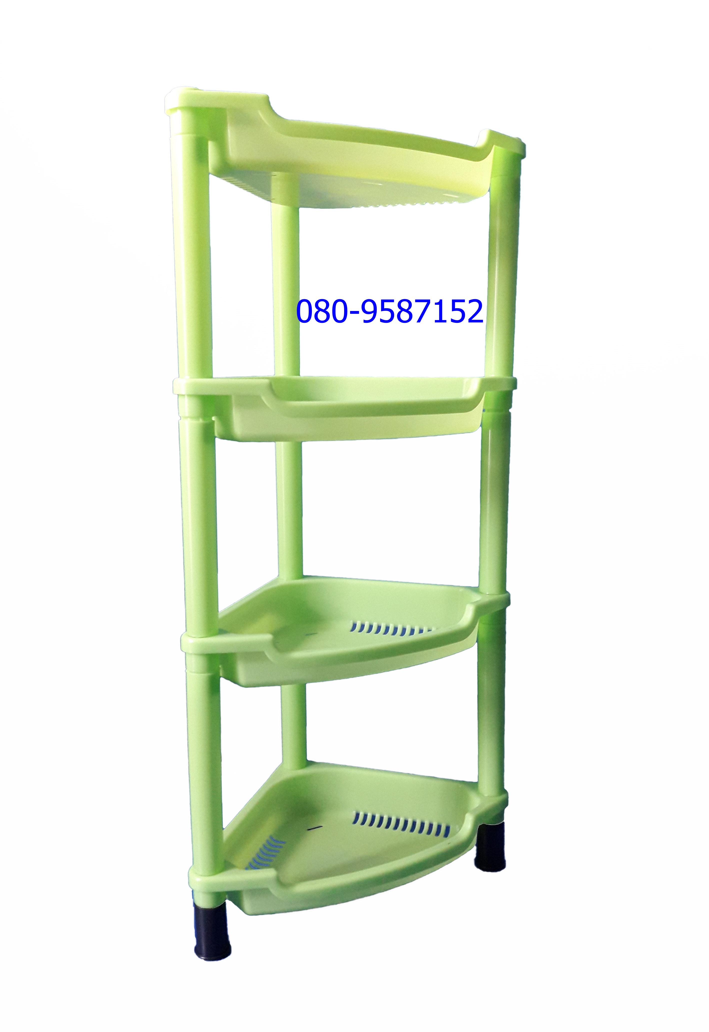ชั้นวางของ-พลาสติก เข้ามุม 4 ชั้น ขนาด 37.5 x 25.5 x 81 ซ.ม