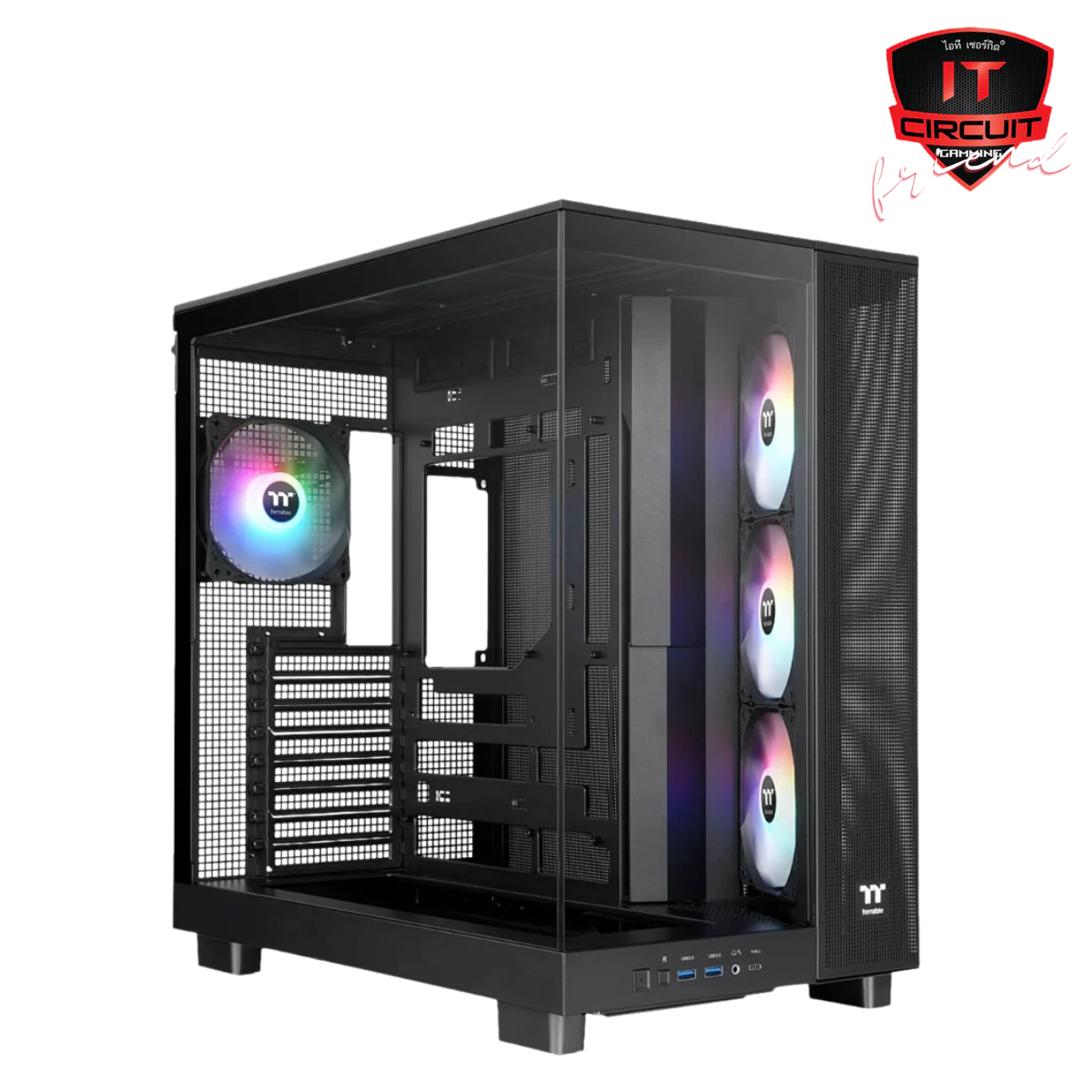 CASE (เคส) THERMALTAKE VIEW 380 XL TG ARGB - BLACK (ATX)