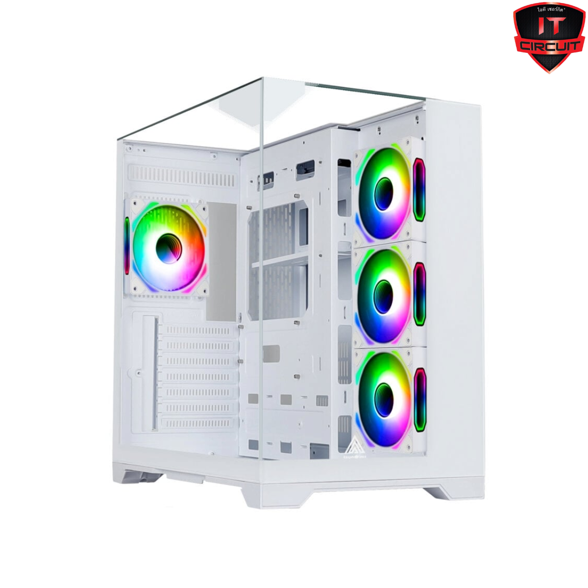 ATX CASE (เคส) (NP) TSUNAMI ADVENTURE SKY PLUS I WW 1267 W *4 ARGB WHITE SN181025B190Y