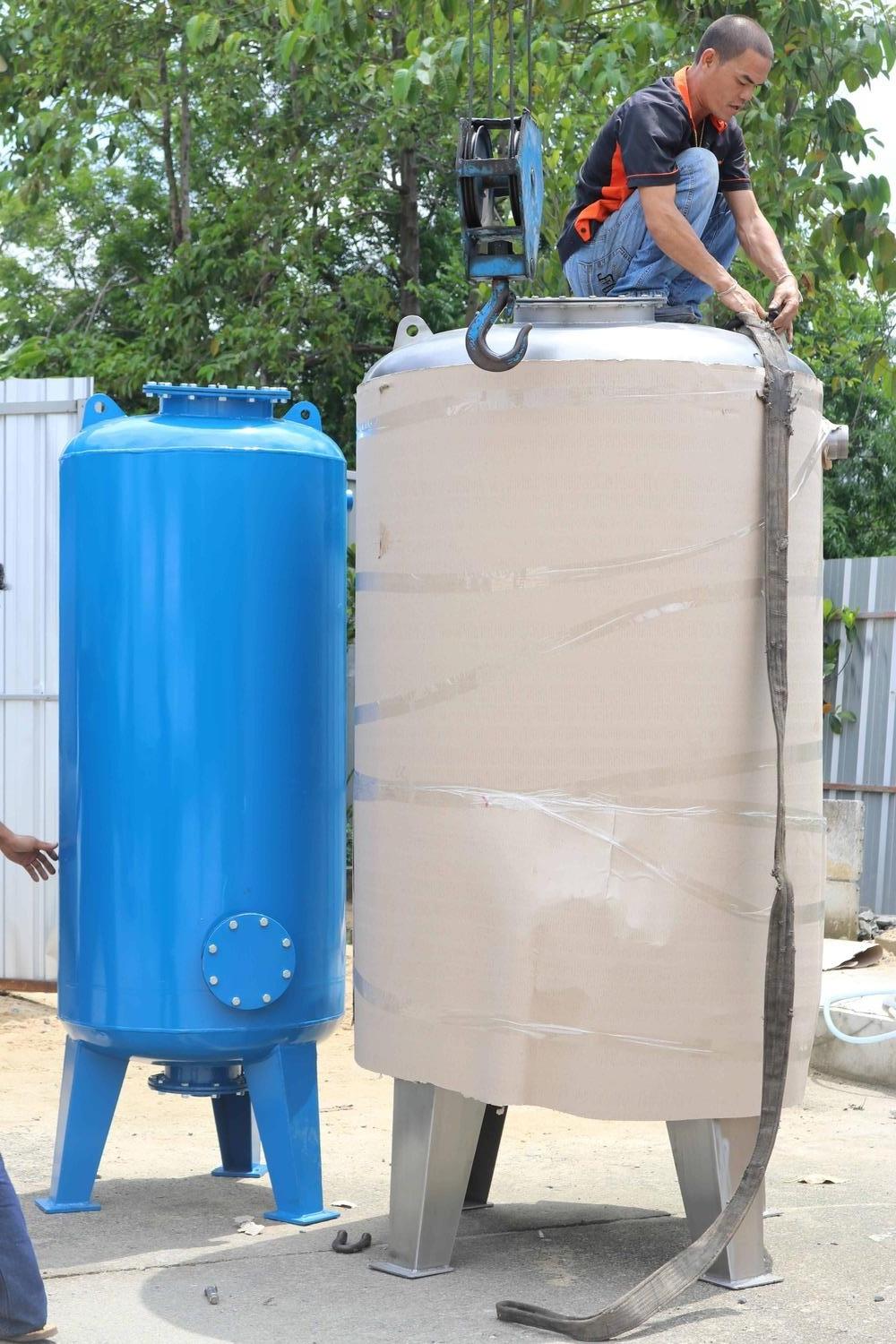 ถังกรองเหล็กขนาด32นิ้ว80cm.x150cm.x4.5mm