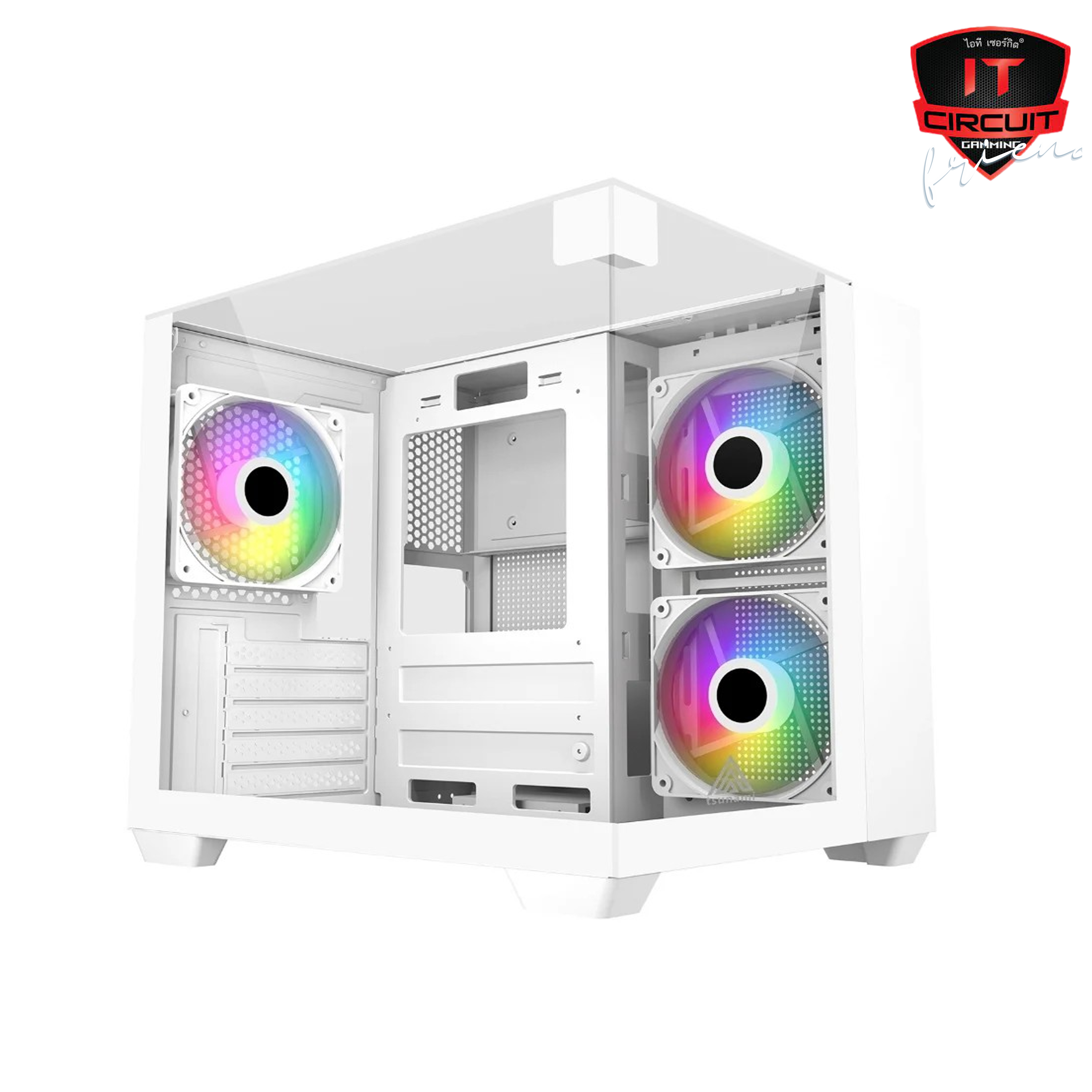 mATX CASE (เคส) (NP) TSUNAMI ADVENTURE X VIEW PRO WW WHITE