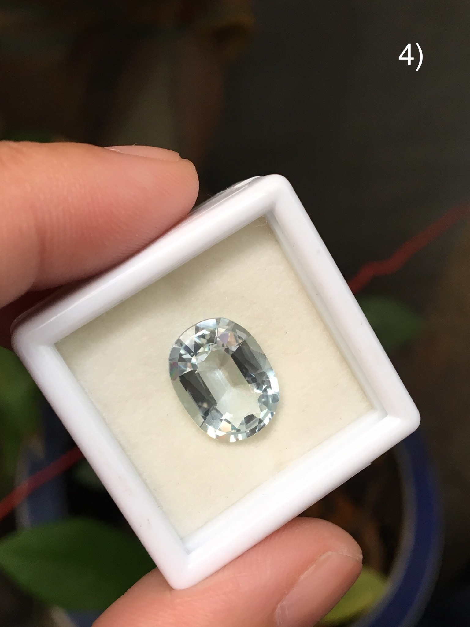 (พลอยแท้สวยพรีเมี่ยมเริ่มต้น 2175)อความาลีนแท้ เนื้อใสกิ๊ง ไฟดีเลิศ พลอยแท้ไม่พอใจยินดีคืนเงิน