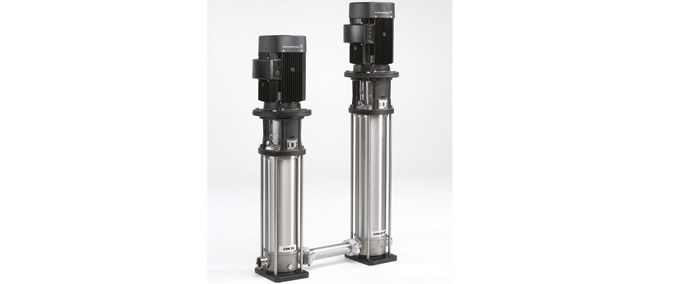Grundfos : CR ปั๊มน้ำหอยโข่งหลายใบพัดแนวตั้งชนิด inline