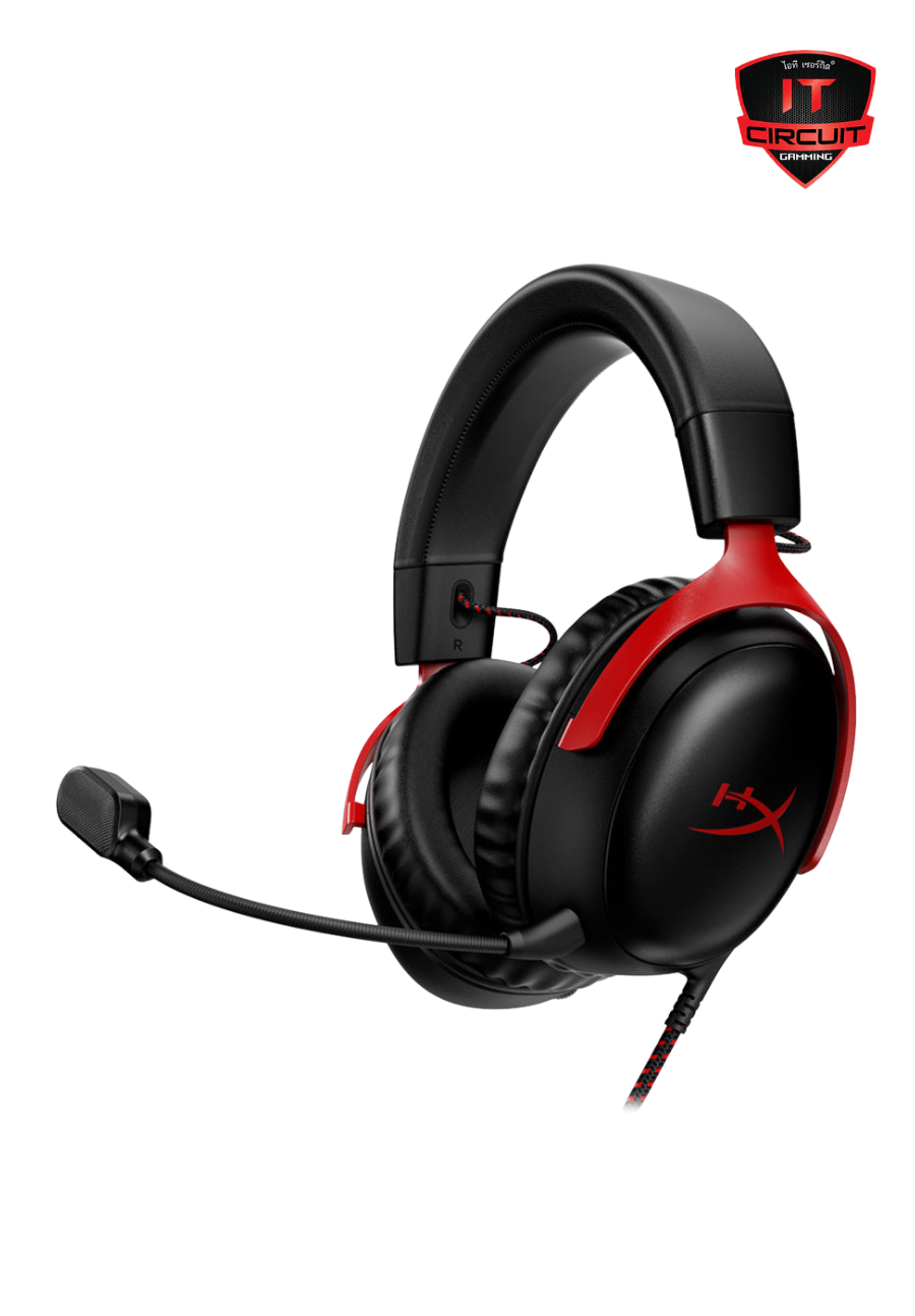 HEADSET (หูฟัง) HYPERX CLOUD III BLACK/RED (2.1) SN201025B270Y