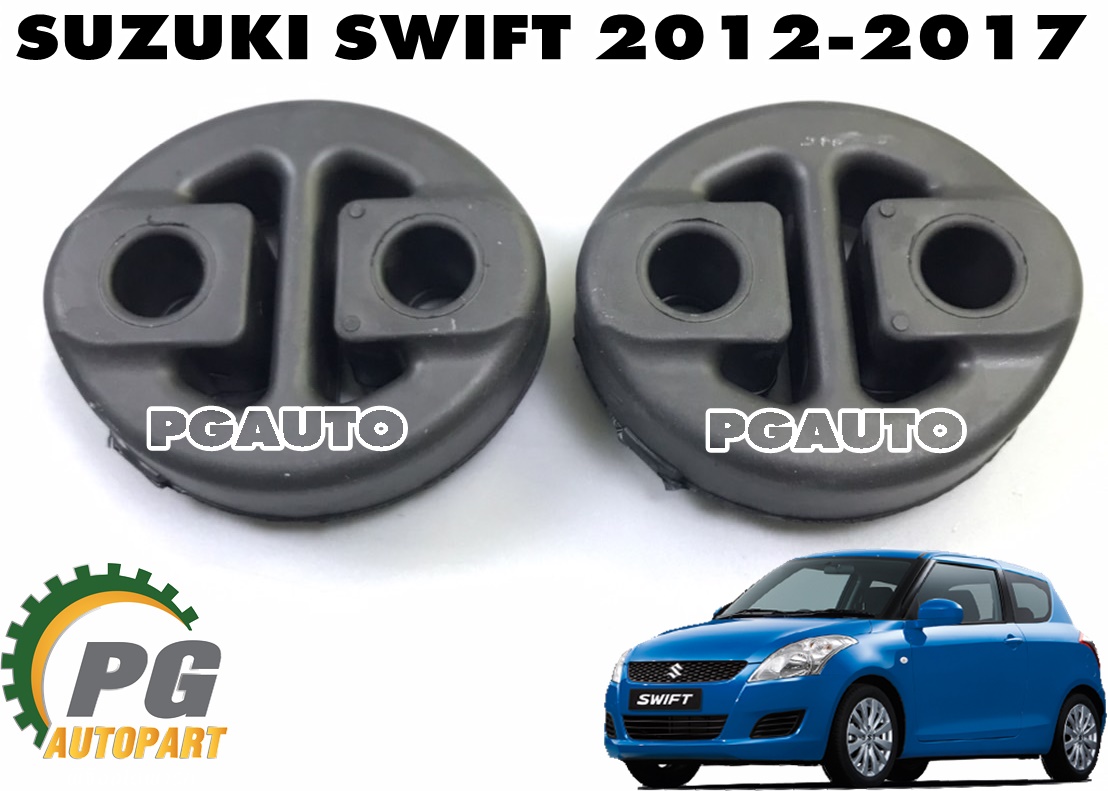 ยางหิ้วท่อไอเสีย SUZUKI SWIFT 1.2 L ปี 2012-2017 (1 คู่) แท้ / รูปจริง