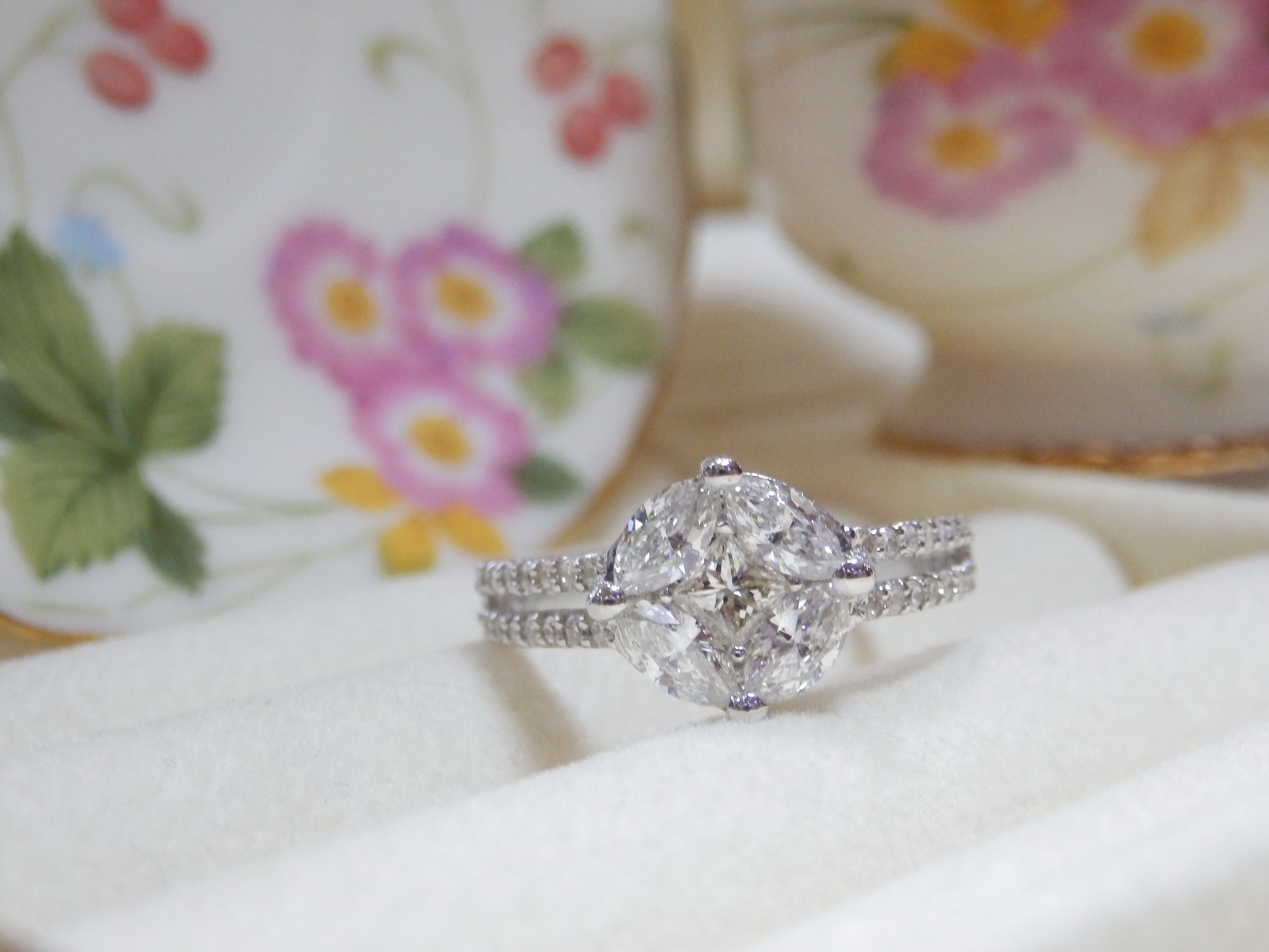 M367แหวนแต่งงานเพชรแท้ 1.06 กะรัต สวย คุ้มค่ะ