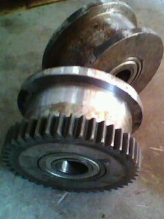 ล้อเฟืองล้อเกียร์ ขนาด216มม M4*52T ร่องล้อขนาด 55 มม./Gear wheel 216mm