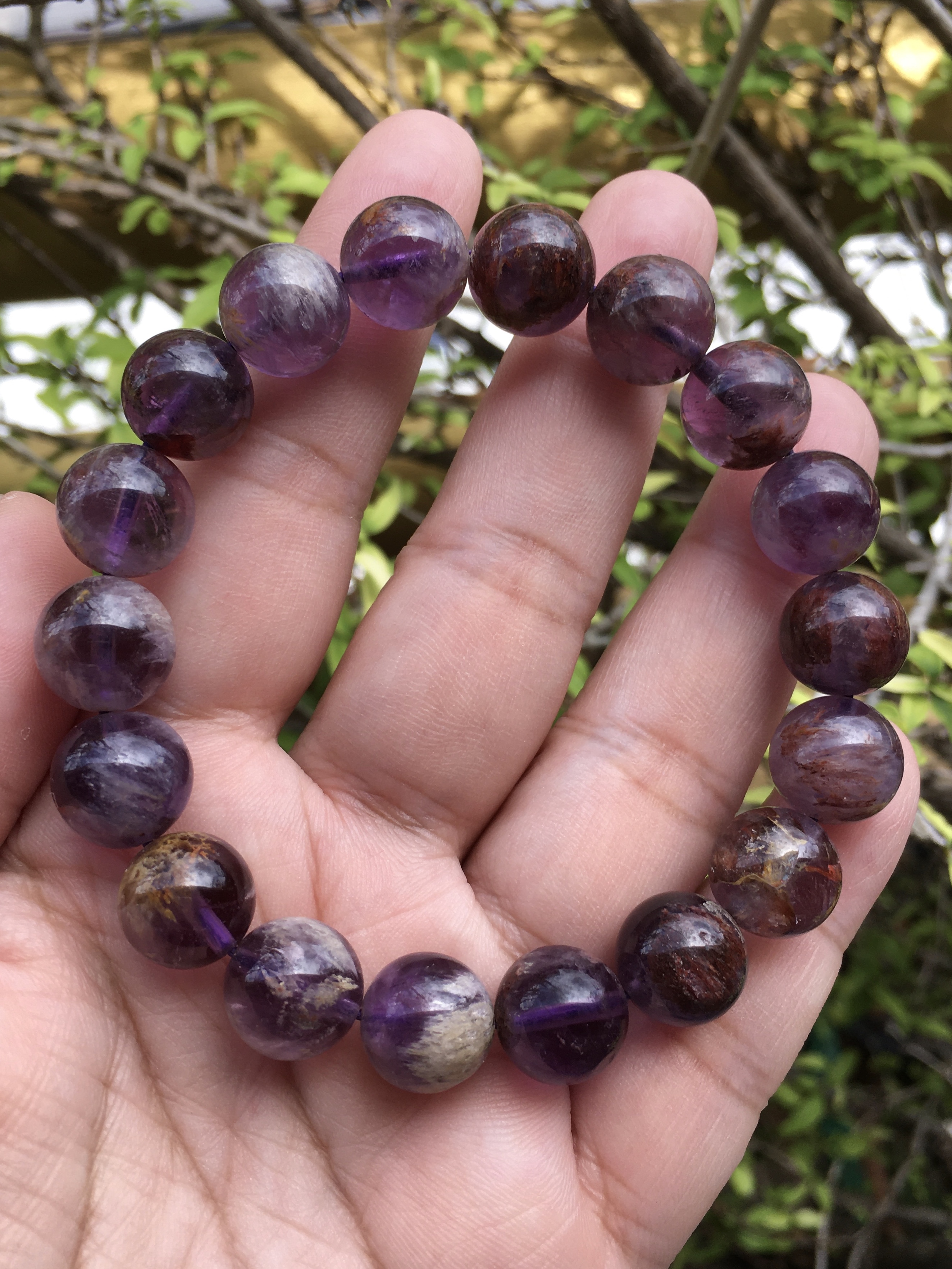 (สวยคุ้ม) ข้อมือหินนำโชค แก้วนางขวัญ 11.5 มม. สวยพรีเมี่ยม ค่ะ