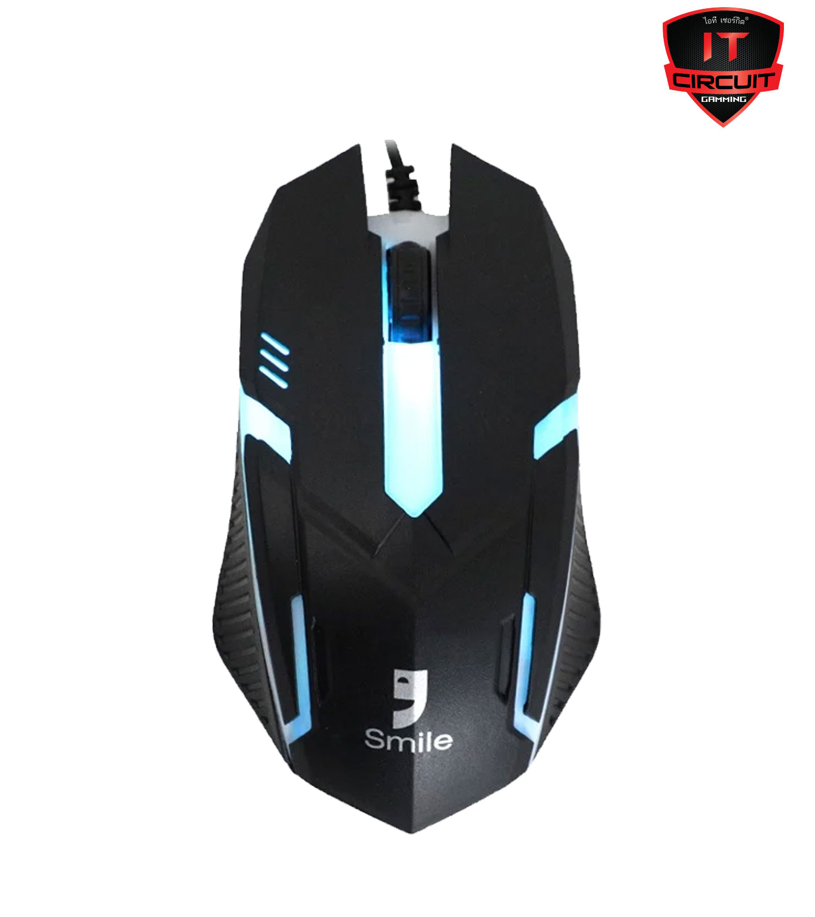 USB MOUSE (เมาส์) SMILE GM-02 BLACK