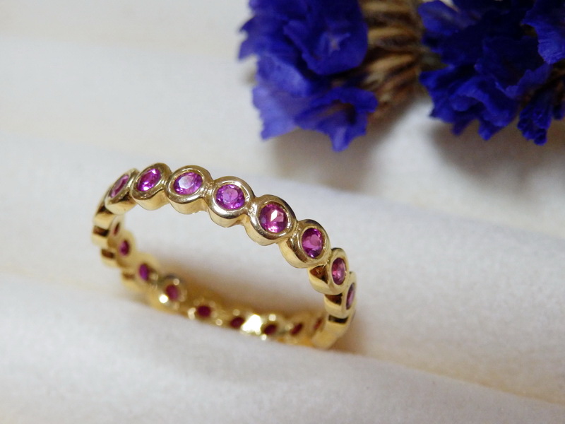 PP5306 แหวนทับทิมรอบนิ้ว ใส่สวยเสริมราศี พลอยแท้สวยทุกเม็ด