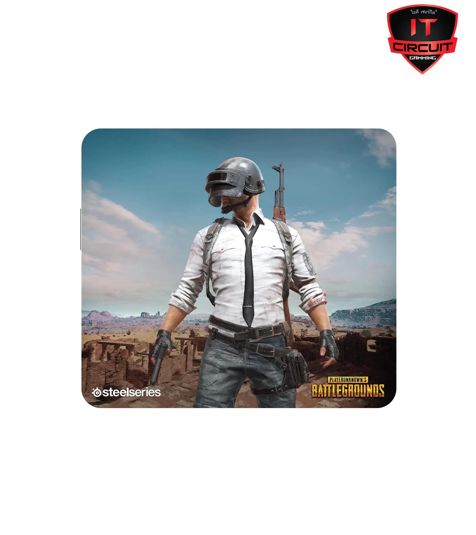 MOUSE PAD (เมาส์แพด) STEELSERIES PAD QCK+ PUBG MIRAMAR EDITION [63808] GAMING GEAR