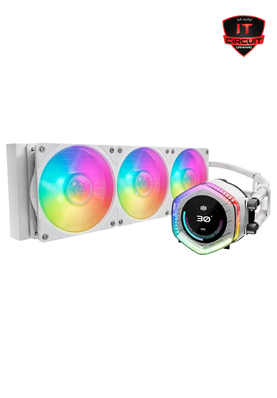 LIQUID COOLING (ชุดน้ำปิด) COOLER MASTER MASTERLIQUID 360 ION WHITE (MLY-D36M-A24PZ-RW) SN201025B860Y