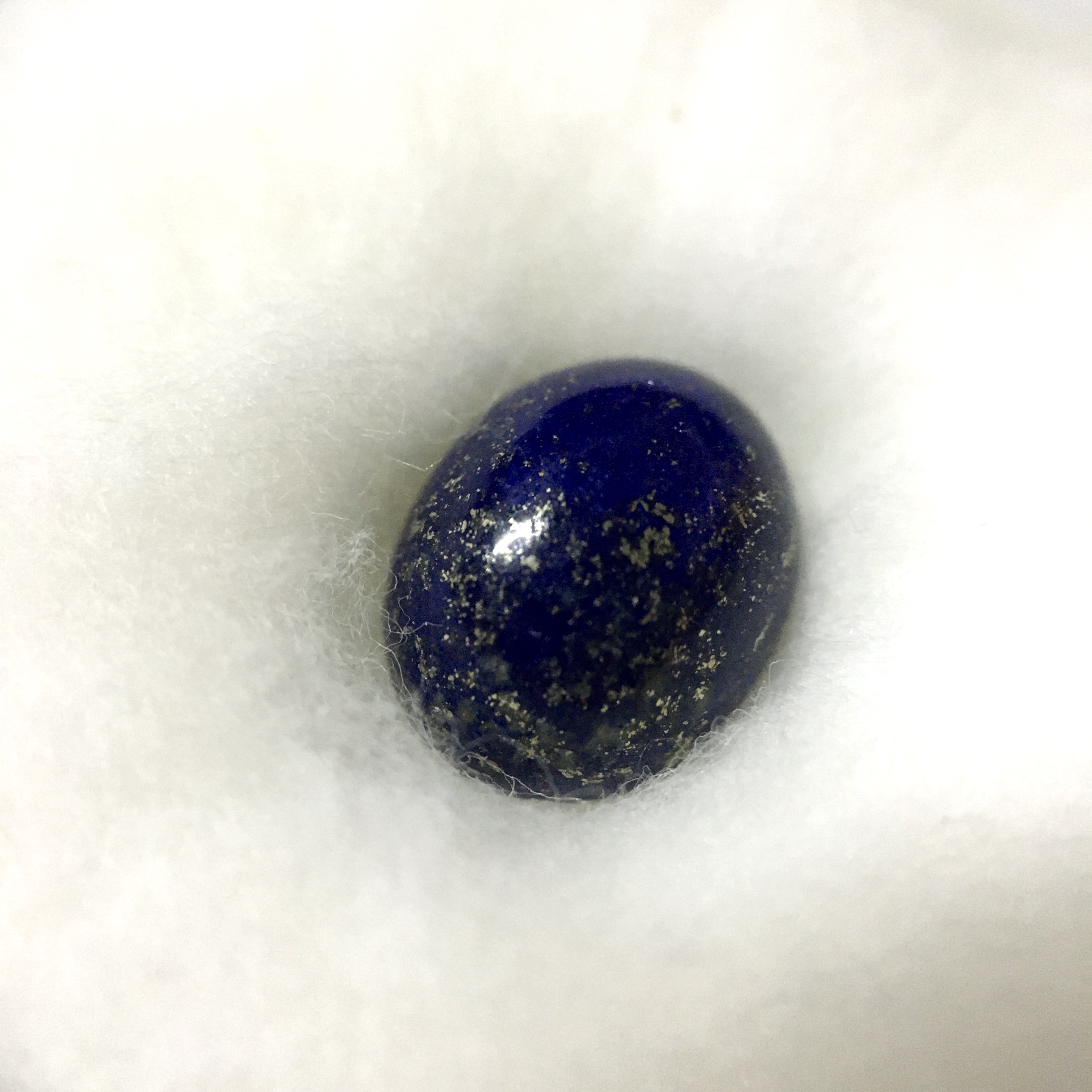 LAPIS LAZULI ลาพิส ลาซูลี 3.8 กะรัตหินแท้ ลายสวยเฉพาะตัว ไซส์หัวแหวนกำลังสวย