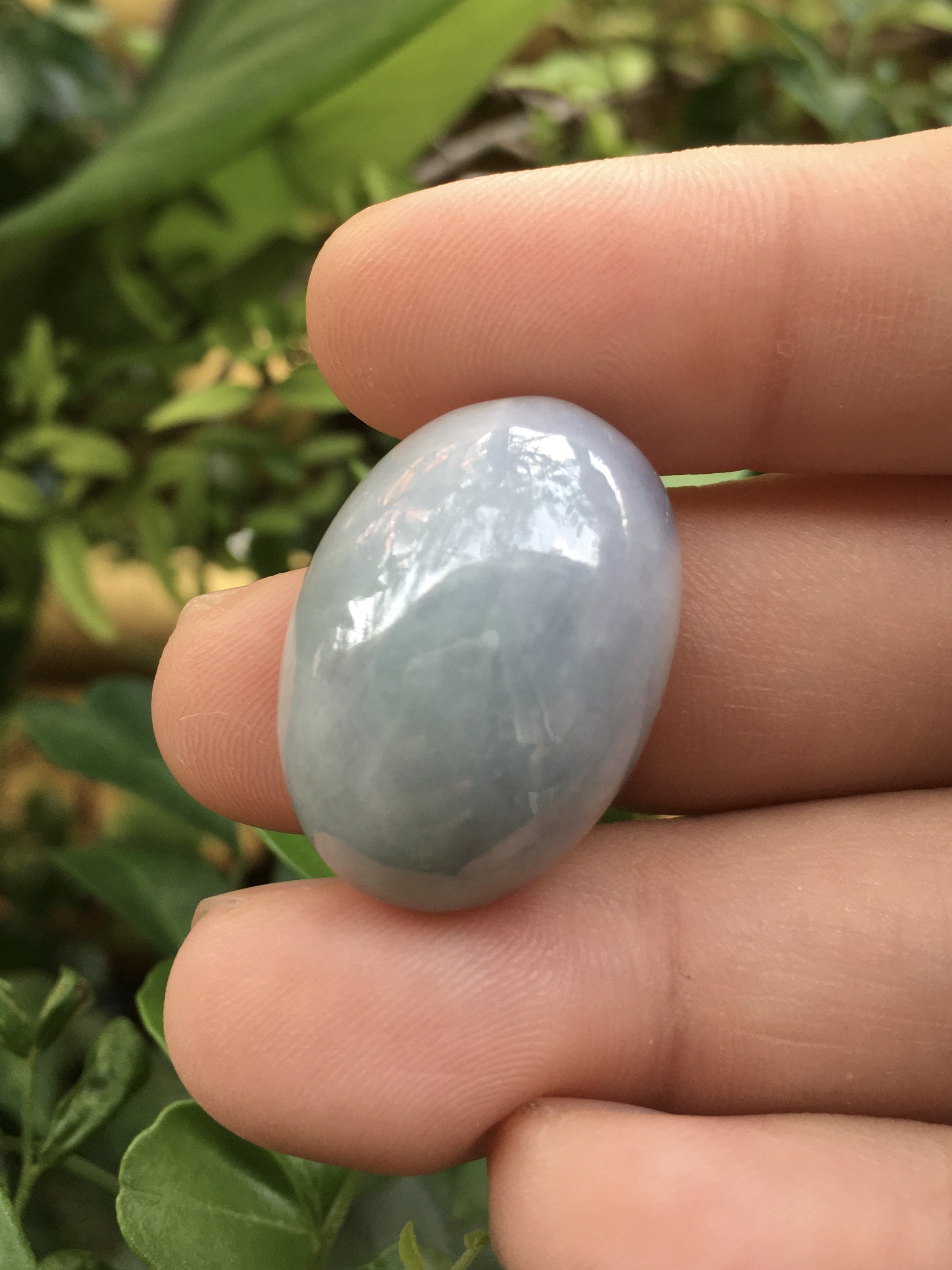 (Big size) หยกแท้ 39 กะรัต ไซส์ใหญ่ ทรงสวย รวมสีคลาสสิค เทาม่วงเขียว ปัดเงาสวย